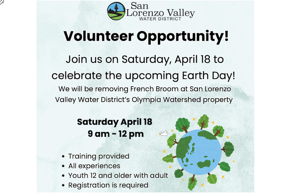 SLV Water District: Invasive Plant Removal at Olympia Watershed, April 18, 9 am - Noon