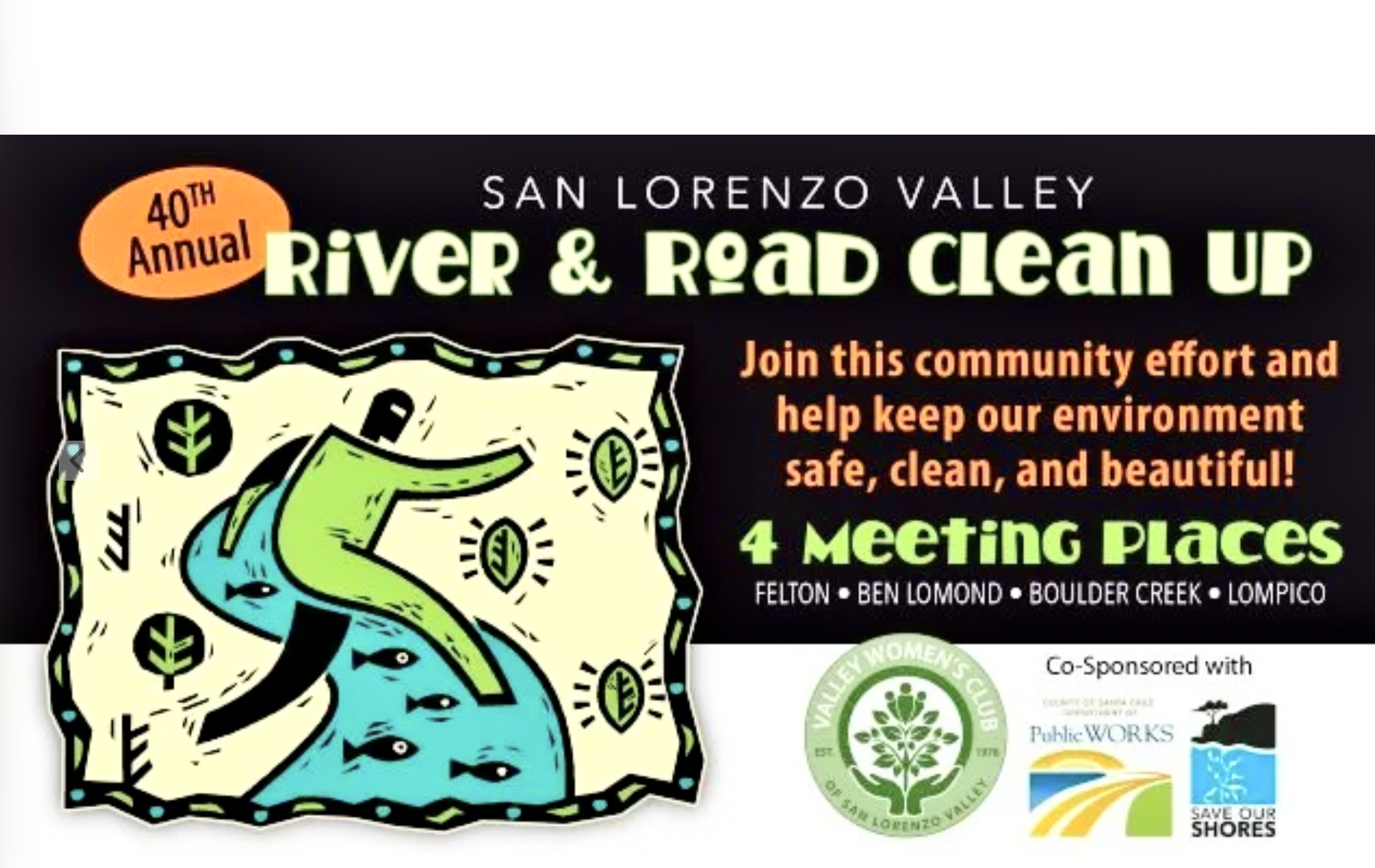 Valley Women's Club: 40th Annual SLV River &amp; Road Clean Up, Sept 19, 9 AM - Noon