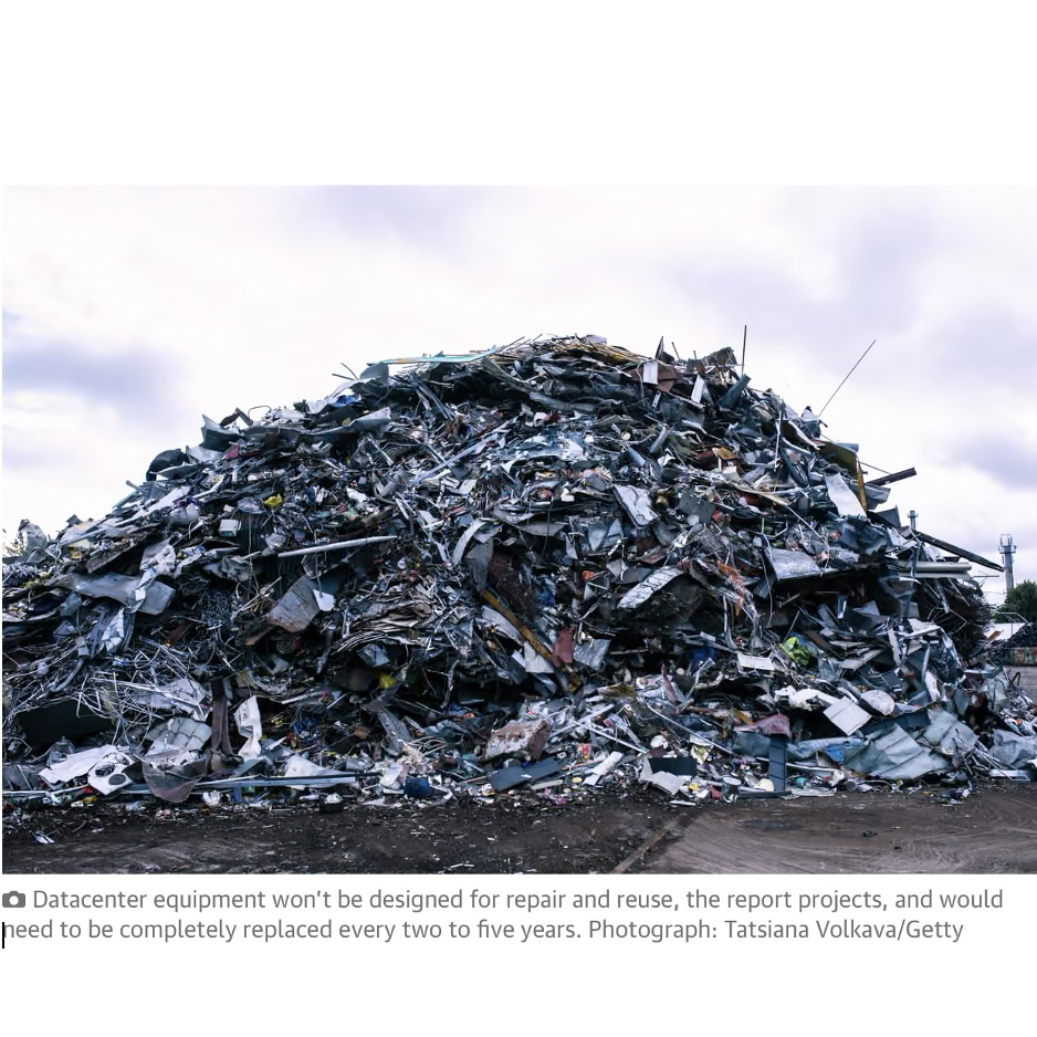 Guardian: Datacenter rush will create ‘tsunami’ of discarded electronics