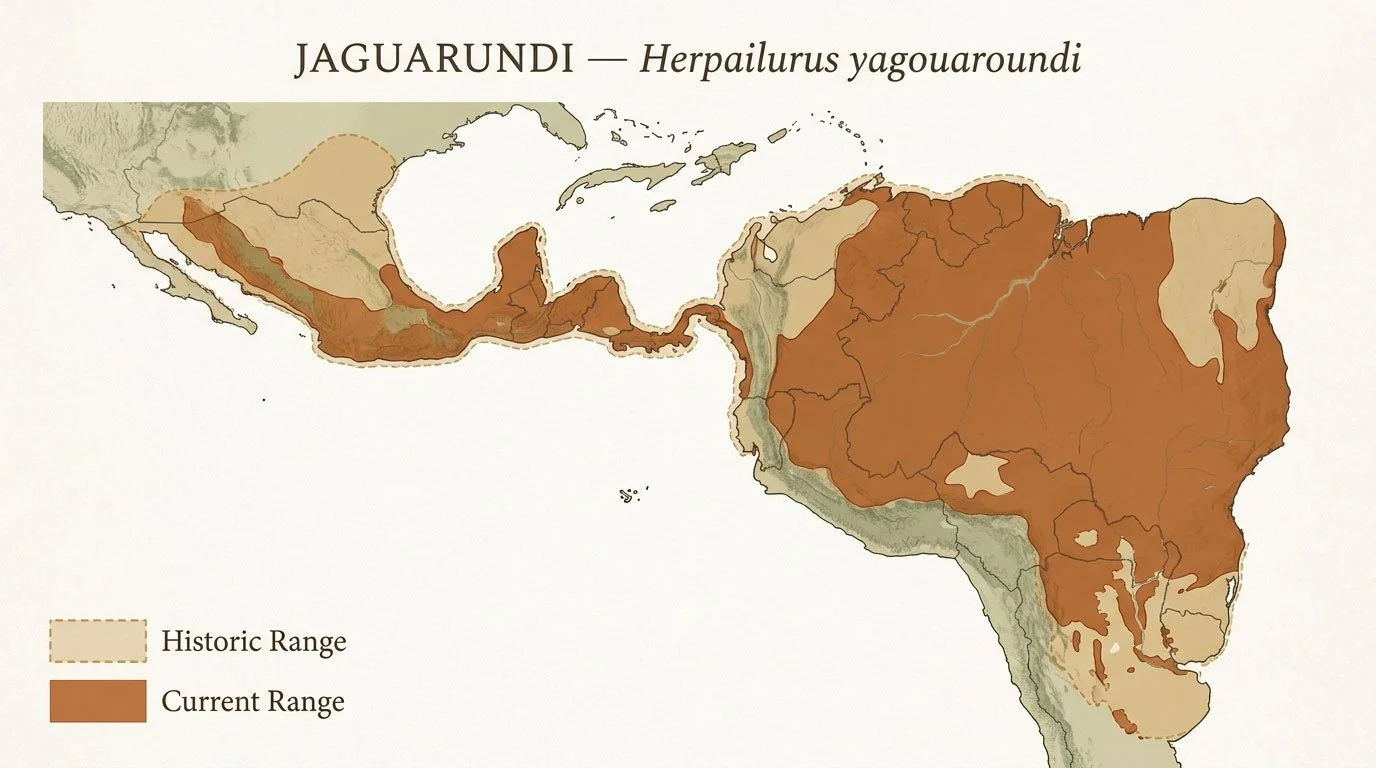 Jaguarundi-Range-Map