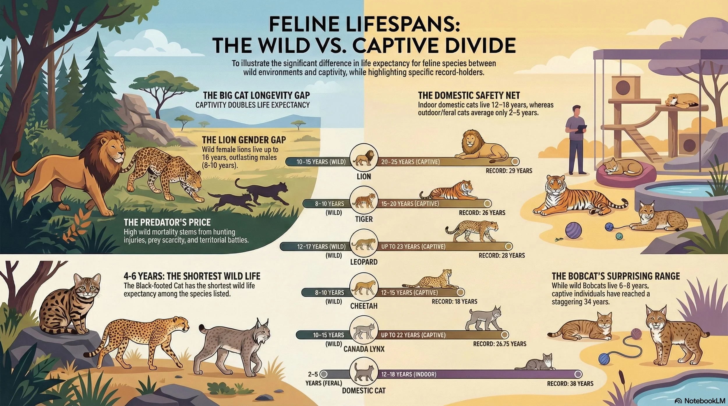 Wild Cat Lifespans