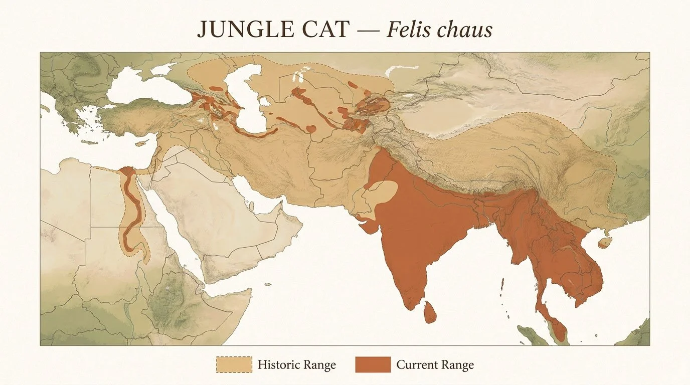 Jungle-Cat-Range-Map