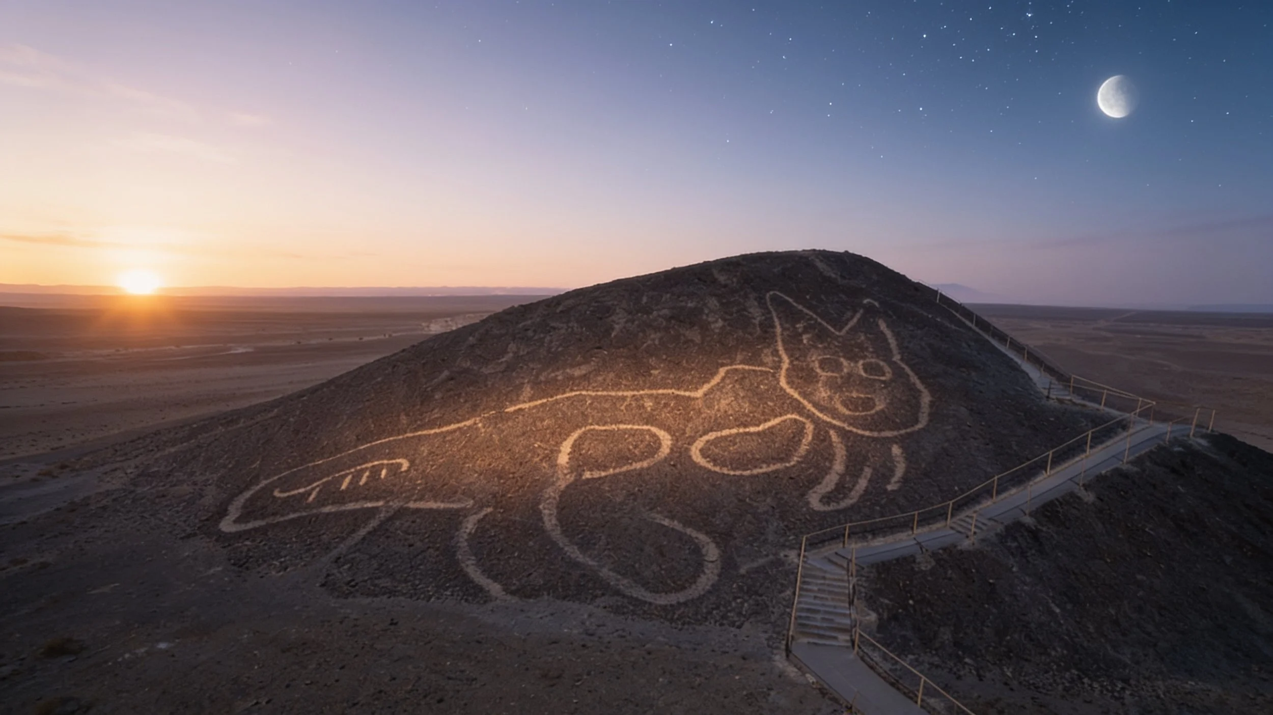 The 120-Foot Cat in the Desert