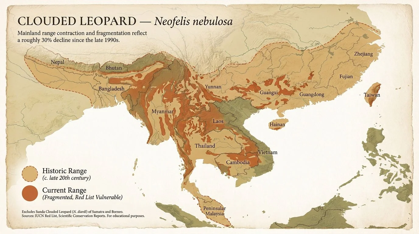 Clouded-Leopard-Range-Map