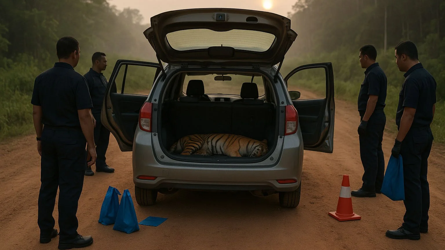 Silent Trunk, Loud Truth: A Tiger’s Last Ride in Johor