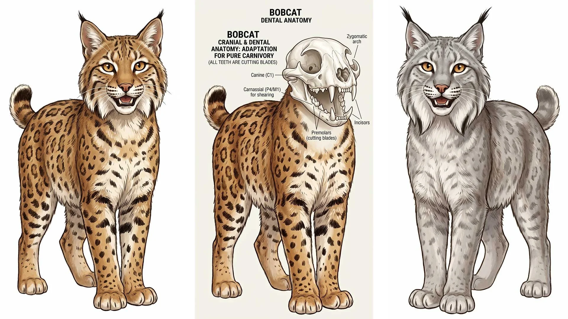 Bobcat and Lynx Teeth