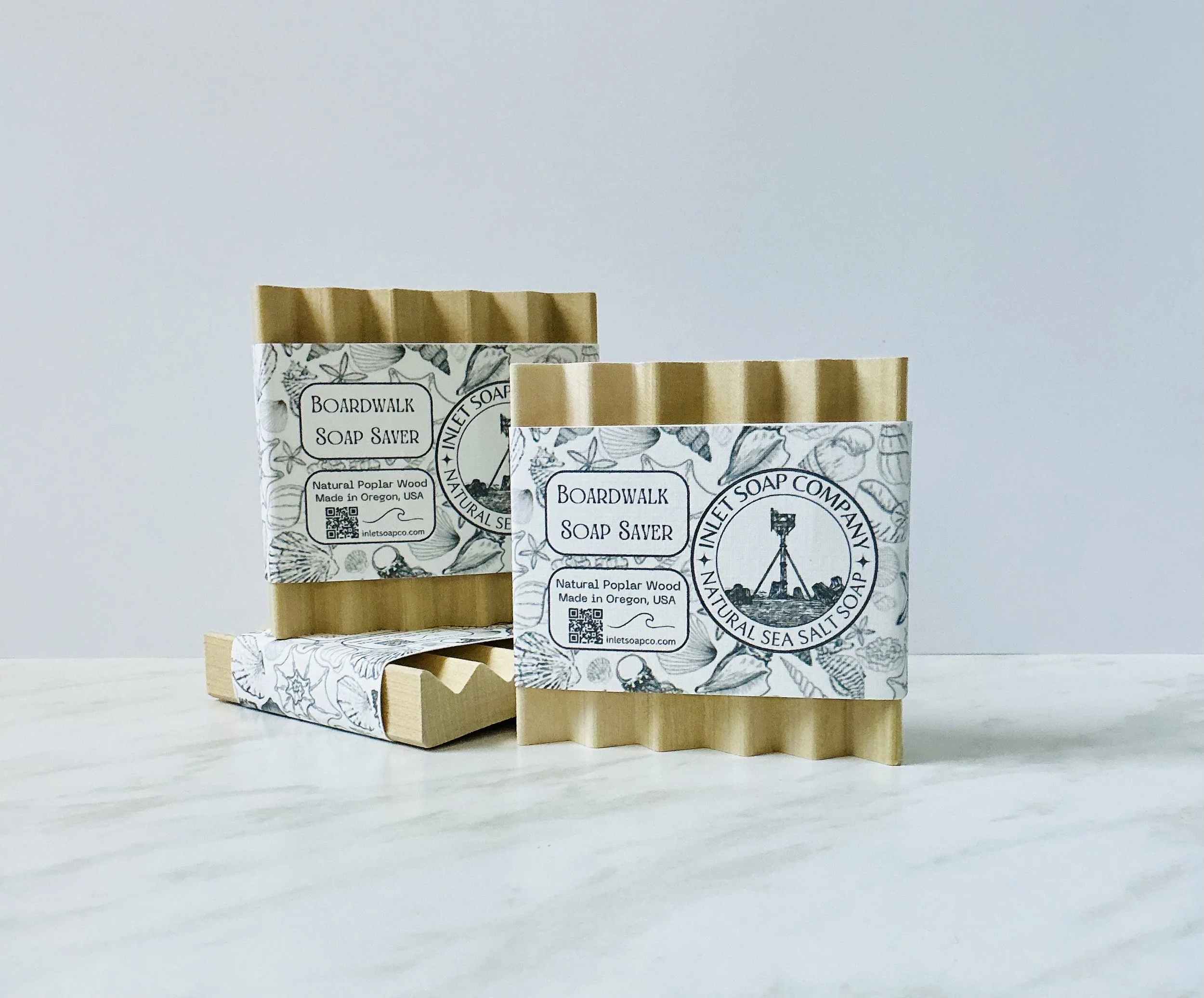 Natural Wood Soap Dish - Handcrafted, Made in USA