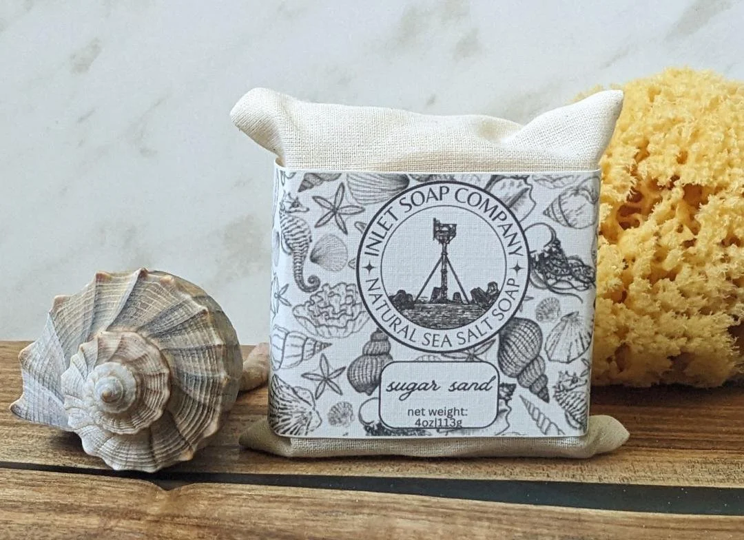 Sea Salt Soap and Sea Sponge Gift Set