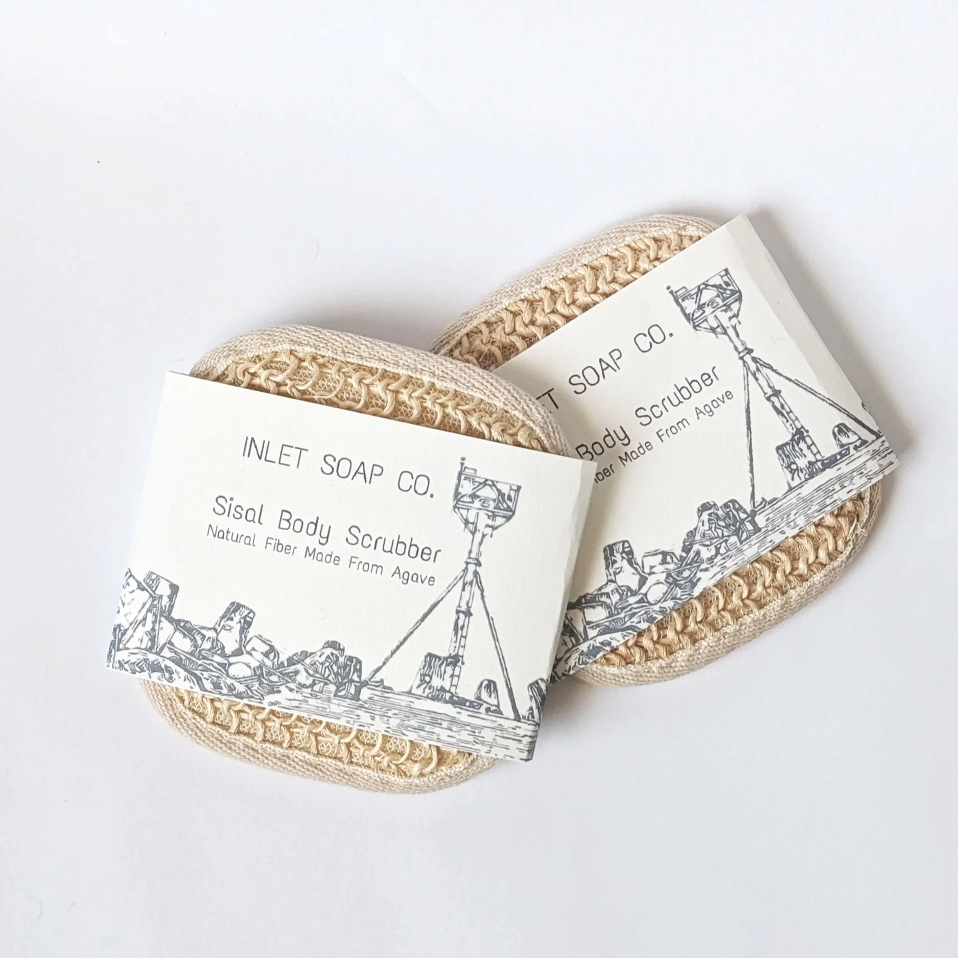 Sisal Body Scrubber - Bath Sponge Made From Natural Fibers