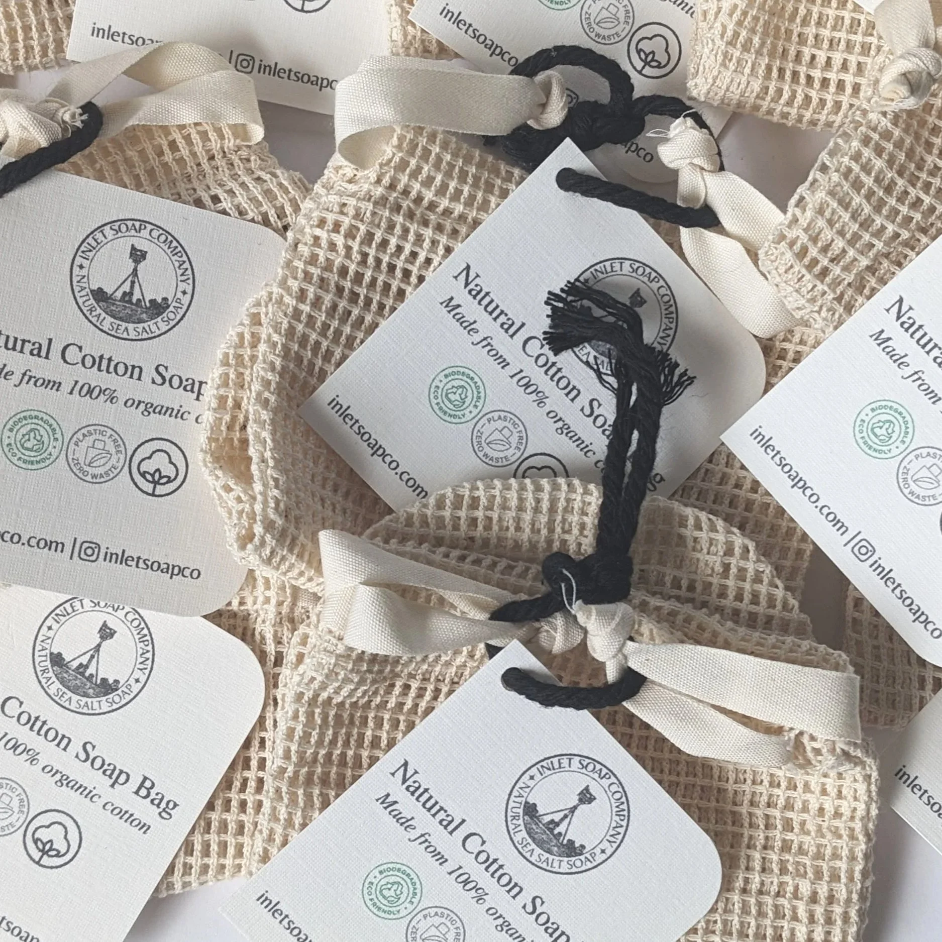 Natural Cotton Soap Saver Bag