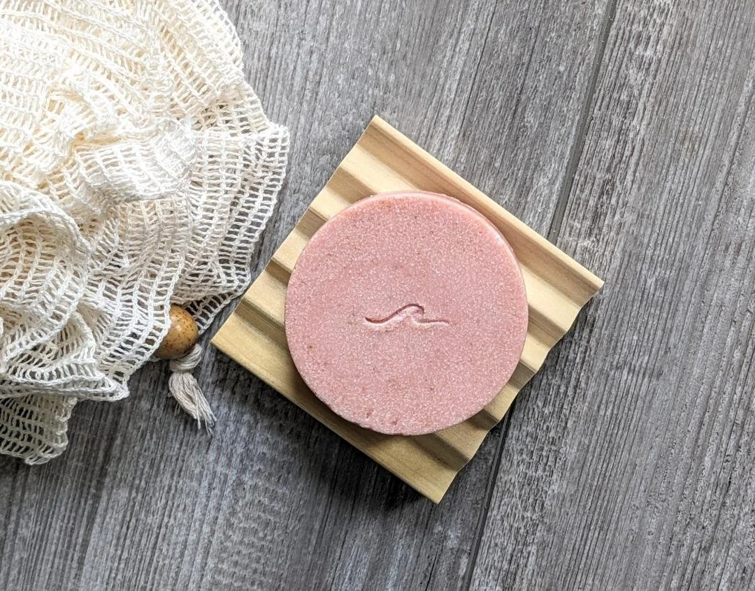 Red Raspberry & Pomegranate, Rose Clay Sea Salt Soap Bar
