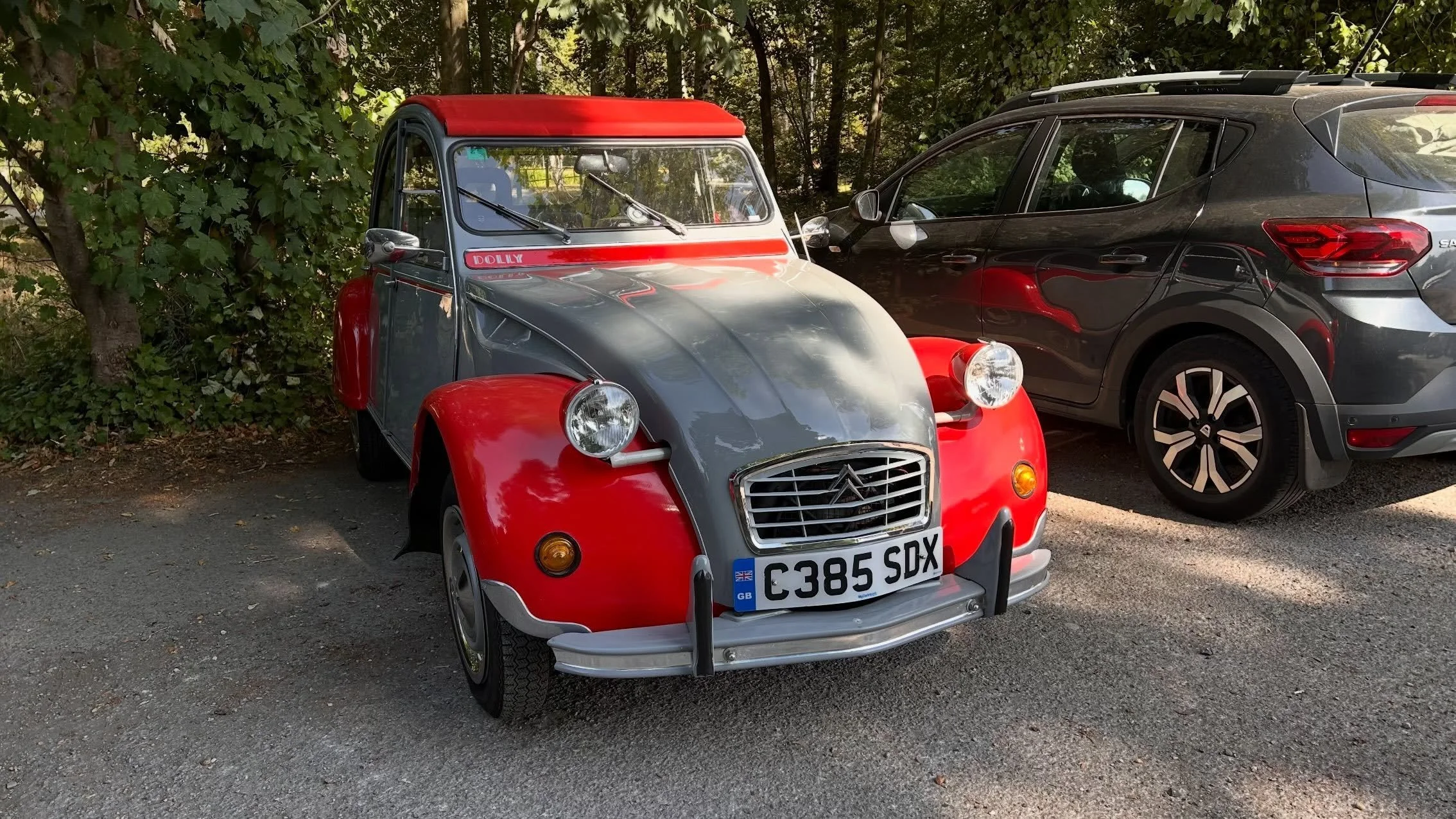 A roof off drive to @thekinema to see #theodyssey An amazing film at a wonderful venue. #2cv #woodhallspa #cinema #classiccars