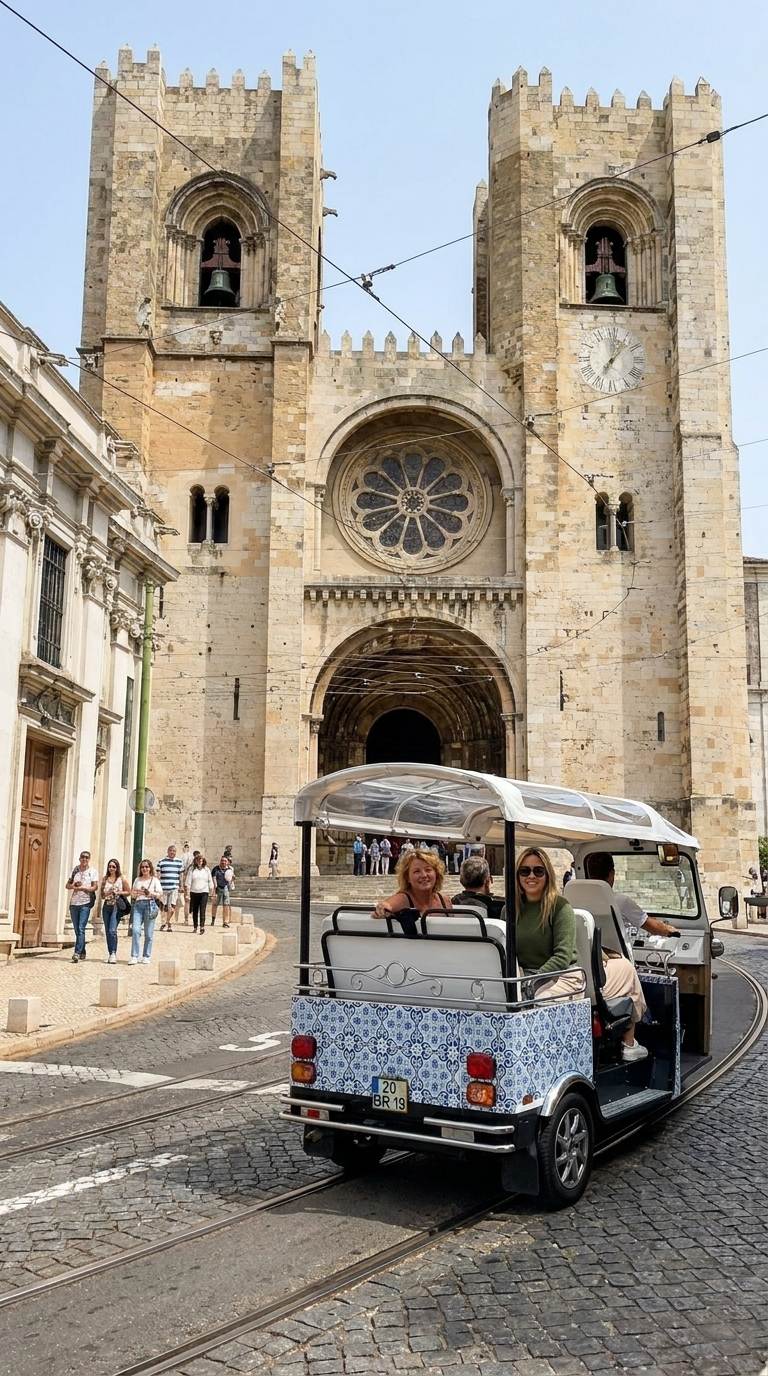 Historical tuk tuk tour through Alfama and Mouraria Lisbon — Fado birthplace and medieval streets with Tukxi