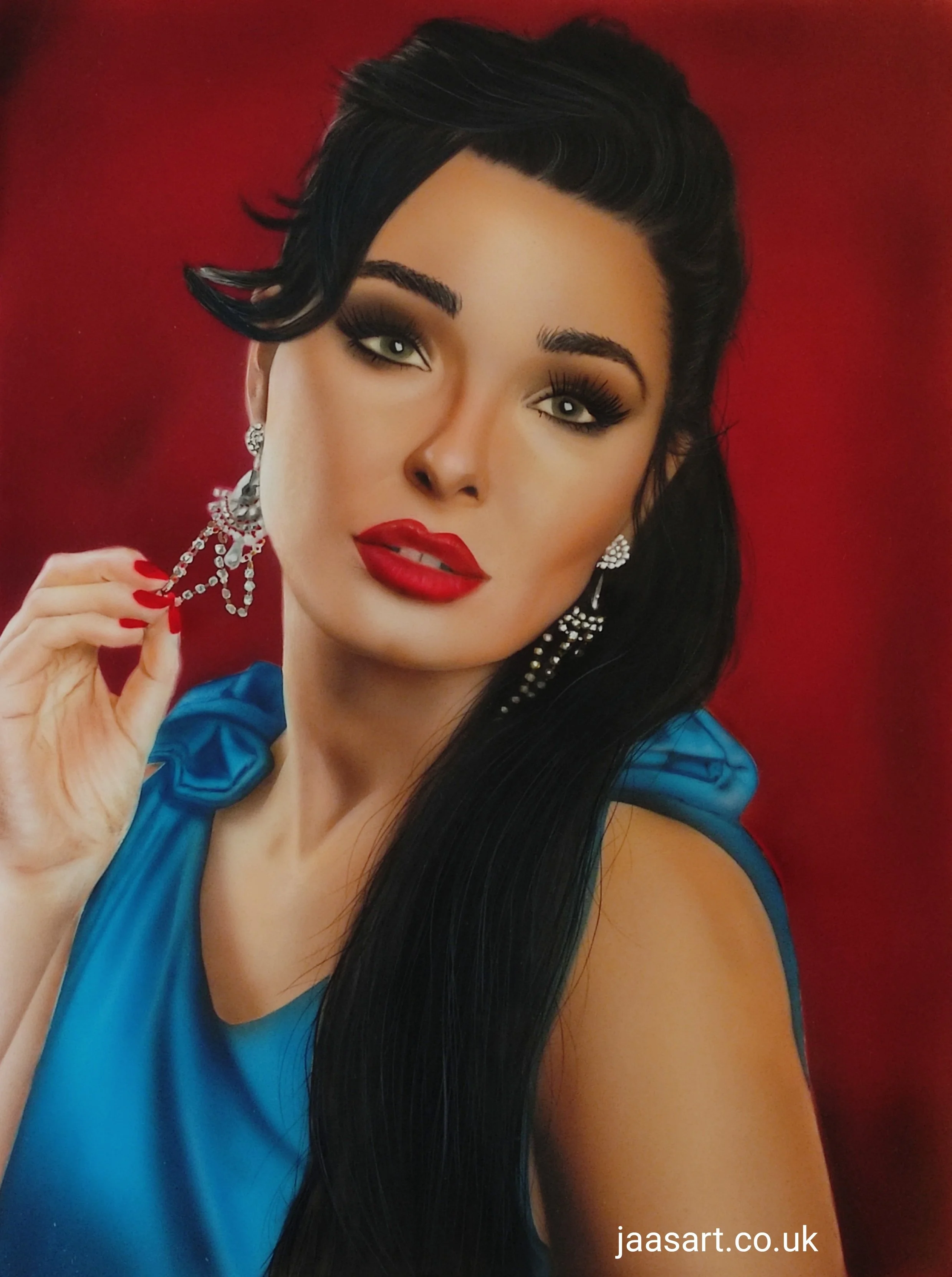 'Femme Fatal 1' Acrylic on Board £750