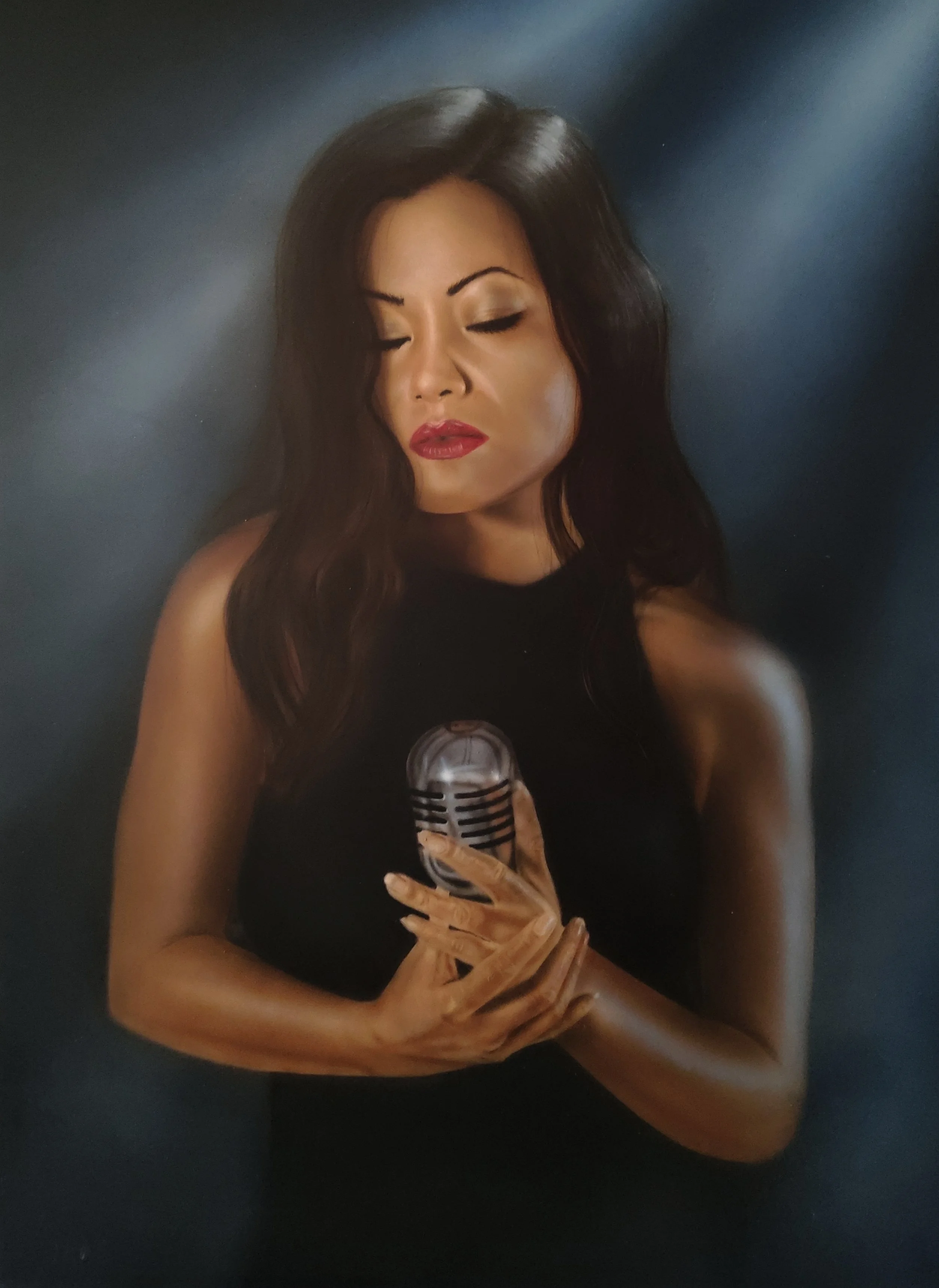 'Femme Fatale' 2 Acrylic on Board. £750