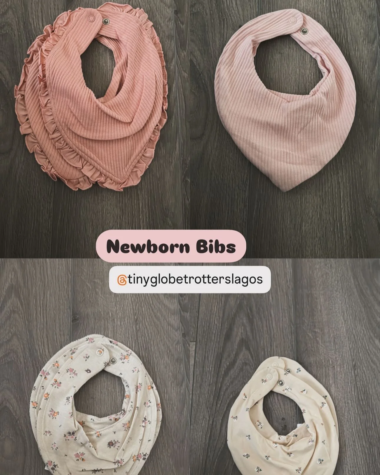 H&amp;M Baby Bibs 
#Newbornbabybox
#tinyglobetrotters