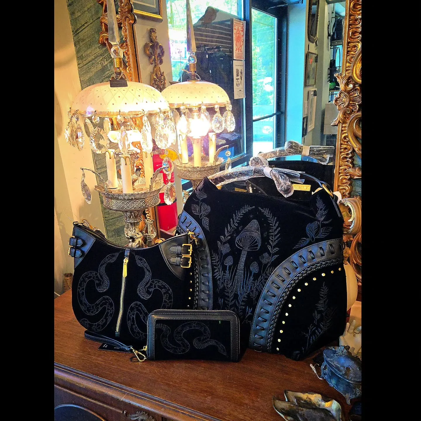 ✨️ Killstar has arrived at Curiouser &amp; Curiouser AVL! 🍄 Come see all the fun new pieces today! ✨️ 
.
.
.
.
.
.
.
.
.
.
.
.
.
.
.
.
.
#killstar #gothichomedecor #gothootd #gothiccommunity #keepashevilleweird #ashevillecreaturesofthenight #ashevil