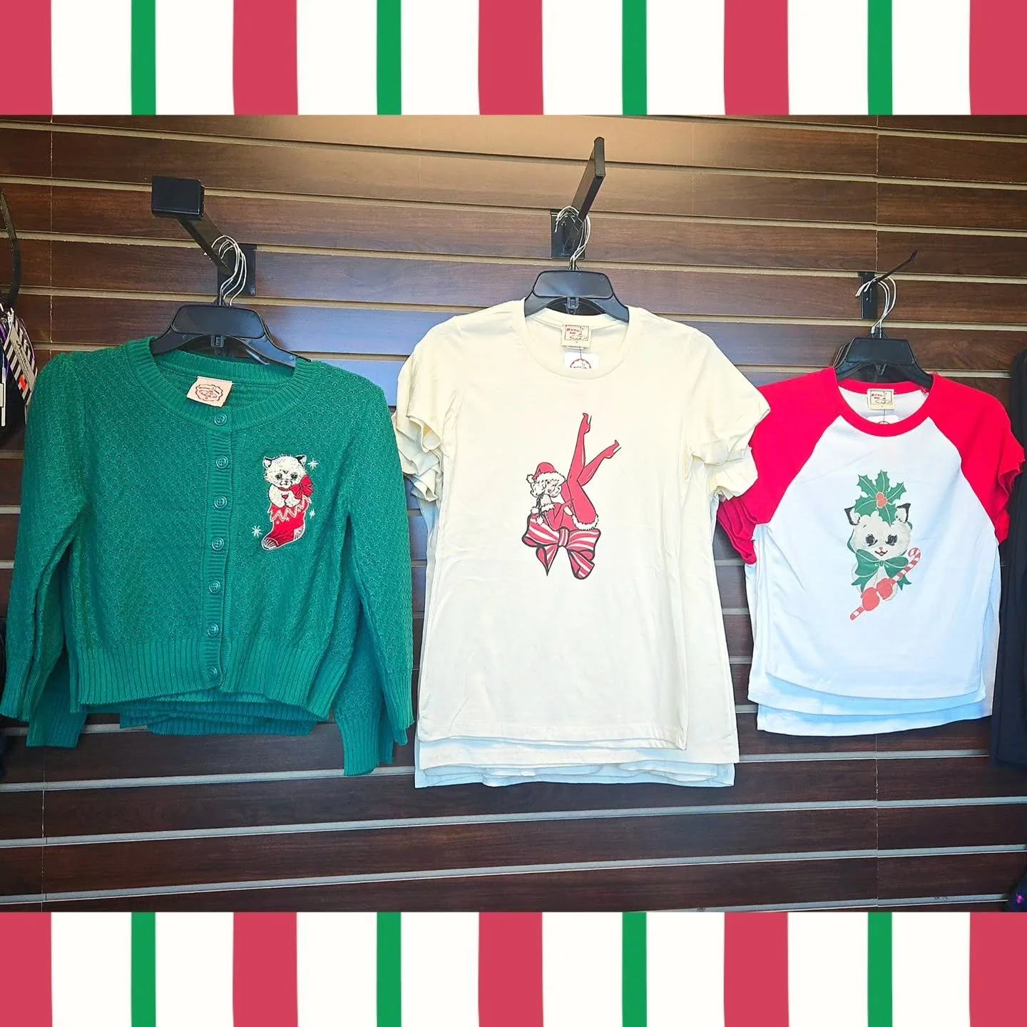 ✨️ The Holidays are here! Curiouser &amp; Curiouser just got in some adorable new Holiday designs! 
 We are open earlier Friday and Saturday! Come celebrate Black Friday and Small Business Saturday with us! 🎄 

11am-8pm

🌟 20% off clothing
🌟 10% o