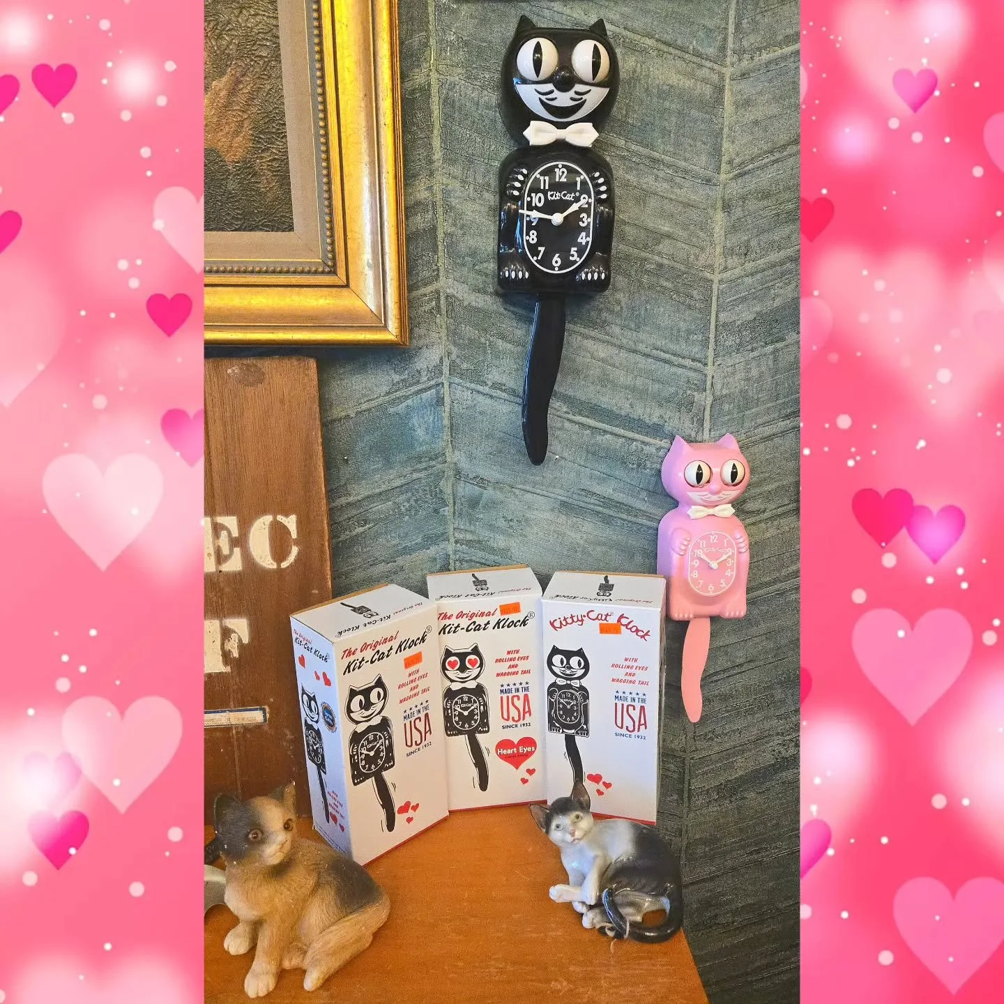 Curiouser &amp; Curiouser AVL is ecstatic to announce that we got a shipment of Kitty cat Klocks in just in time for christmas!!!! You know the ones! With the moving eyes and tail! This is your chance to own a reproduction of the vintage classic! Ava