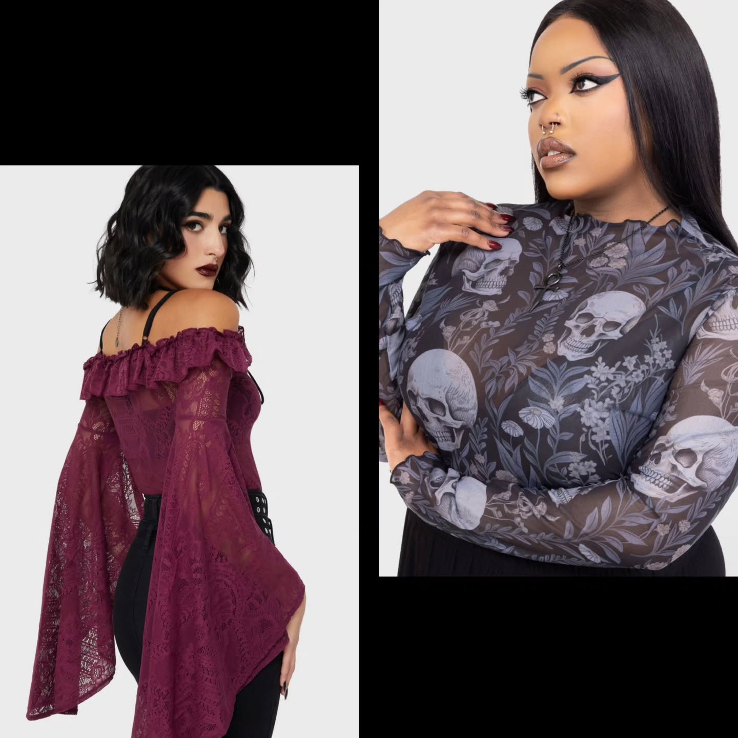 Lots of new styles to DIE for hitting the floor today at Curiouser &amp; Curiouser AVL! 💀
 Located at 117 Sweeten Creek Road in Asheville