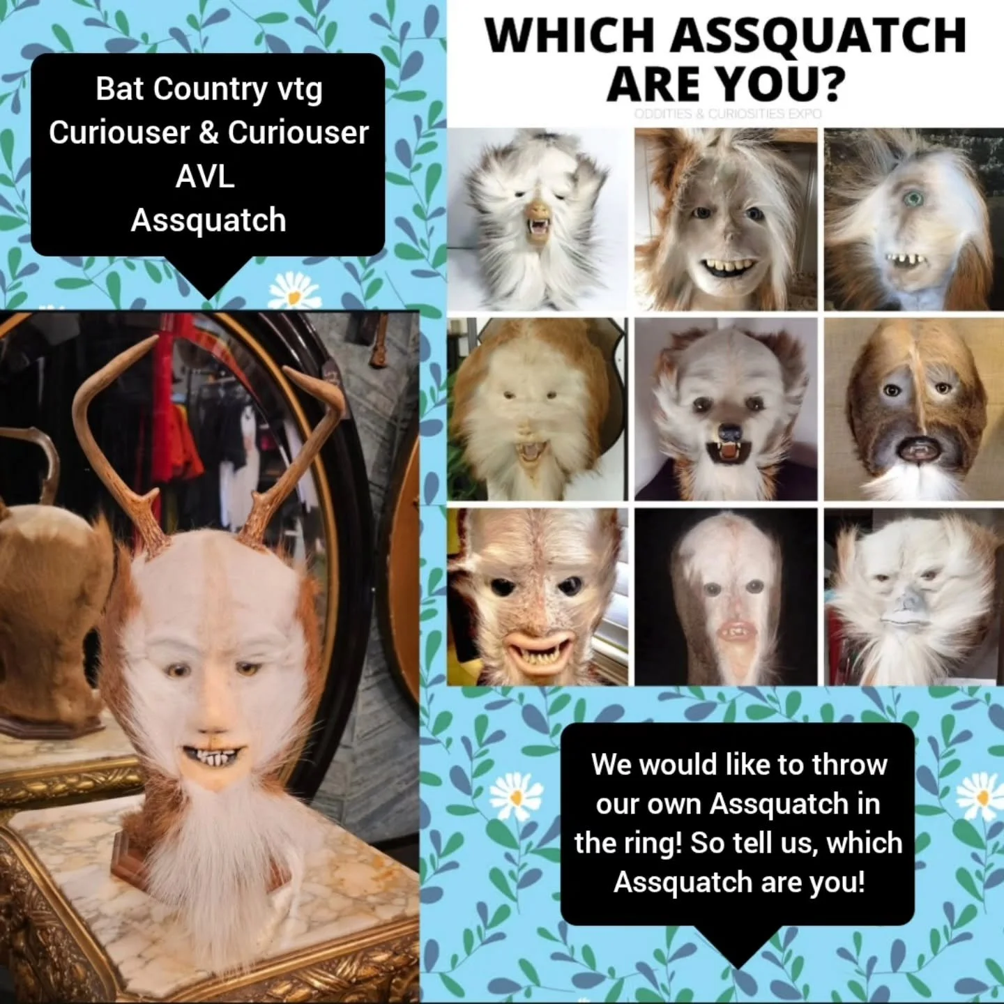 ✨️

#oddities #odditiesandcuriositiesexpo #assquatch #cryptid