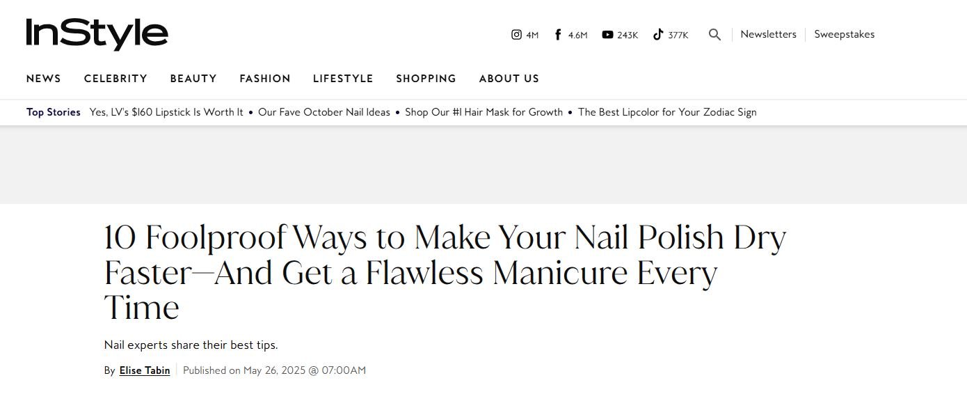 10 Foolproof Ways to Make Your Nail Polish Dry Faster — And Get a Flawless Manicure Every Time