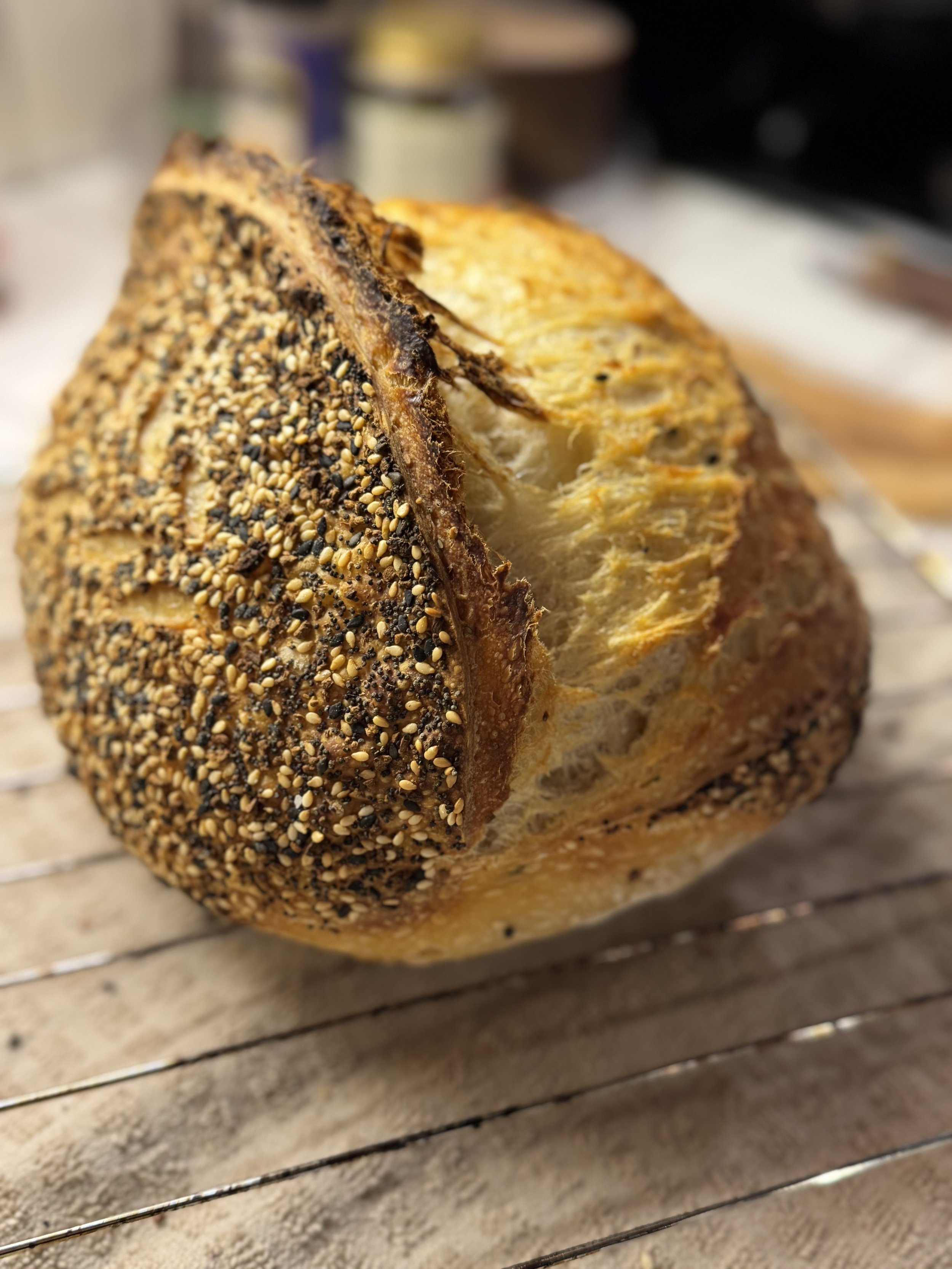 Everything But The Bagel Sourdough Loaf