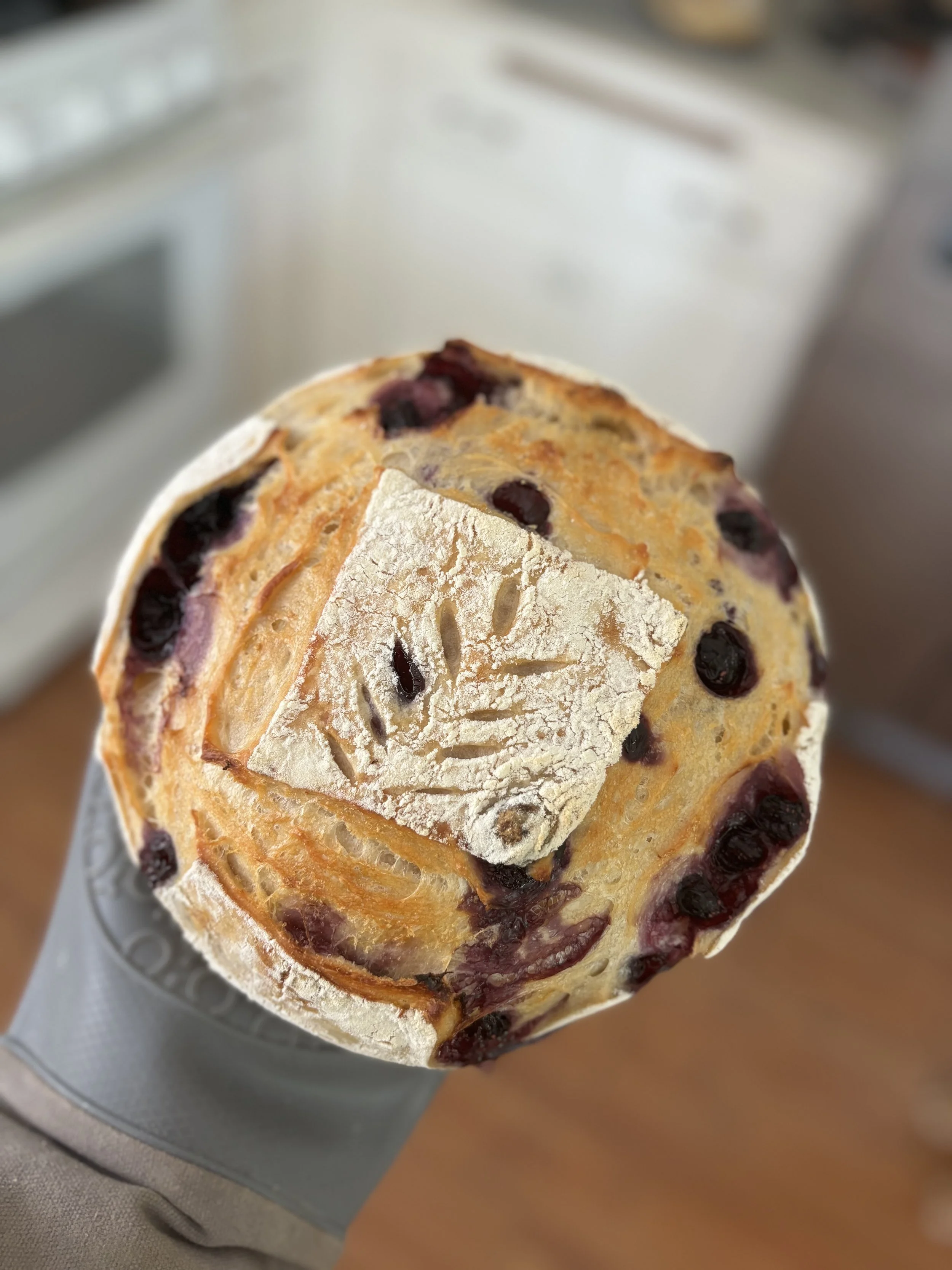 Blueberry Lemon Sourdough Loaf