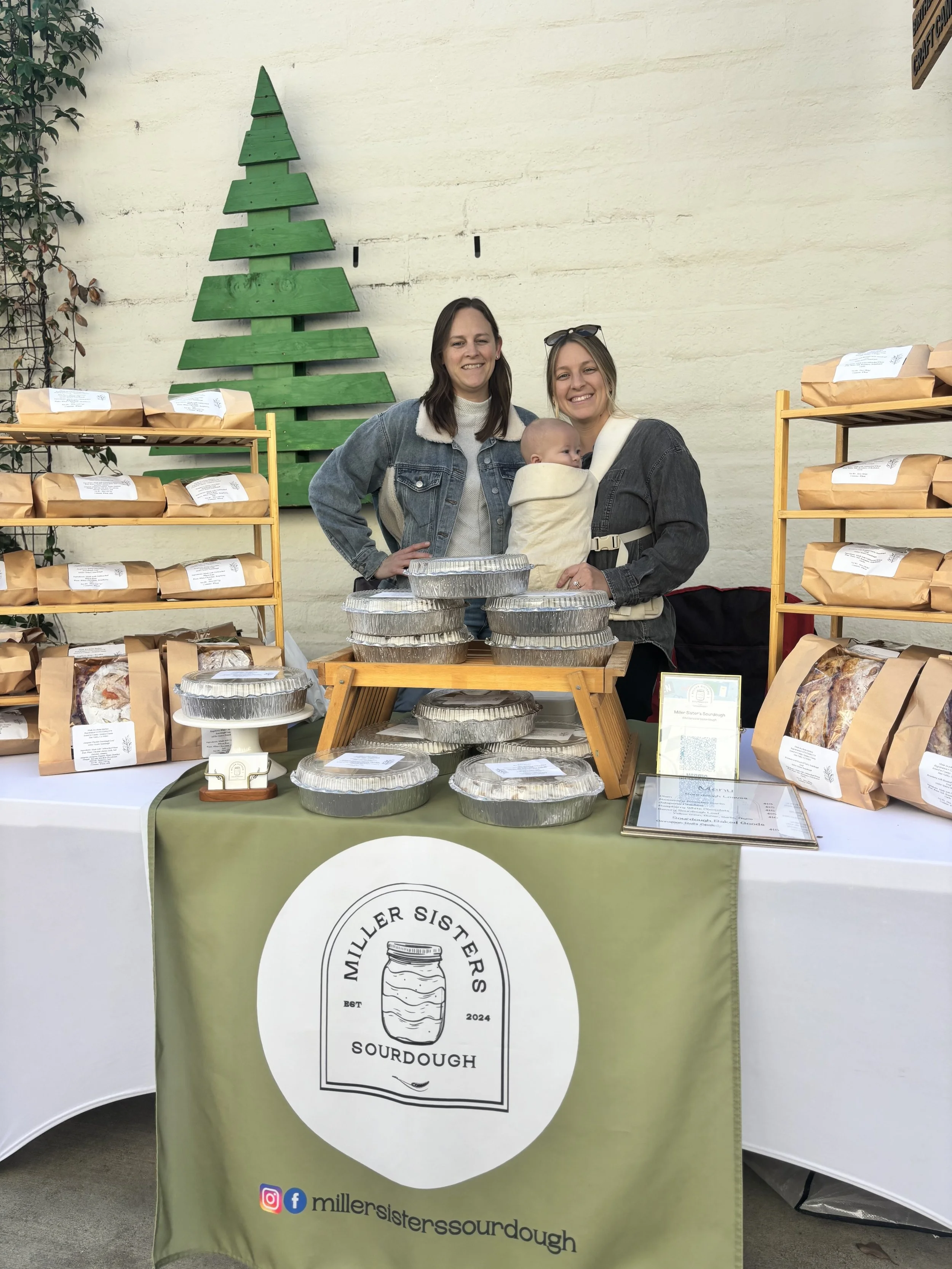 At Miller Sisters Sourdough, we bake fresh homemade bread using traditional methods and natural ingredients. The goal is to bring the warmth of handcrafted bread to the community in every loaf.