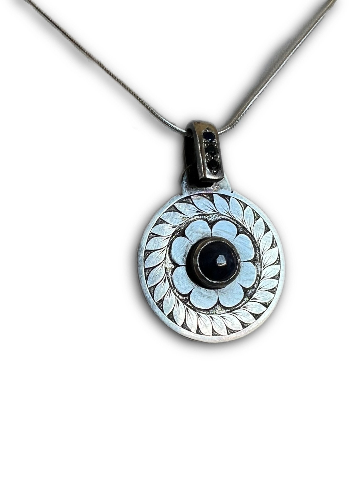 Star Sapphire Sterling Silver Necklace