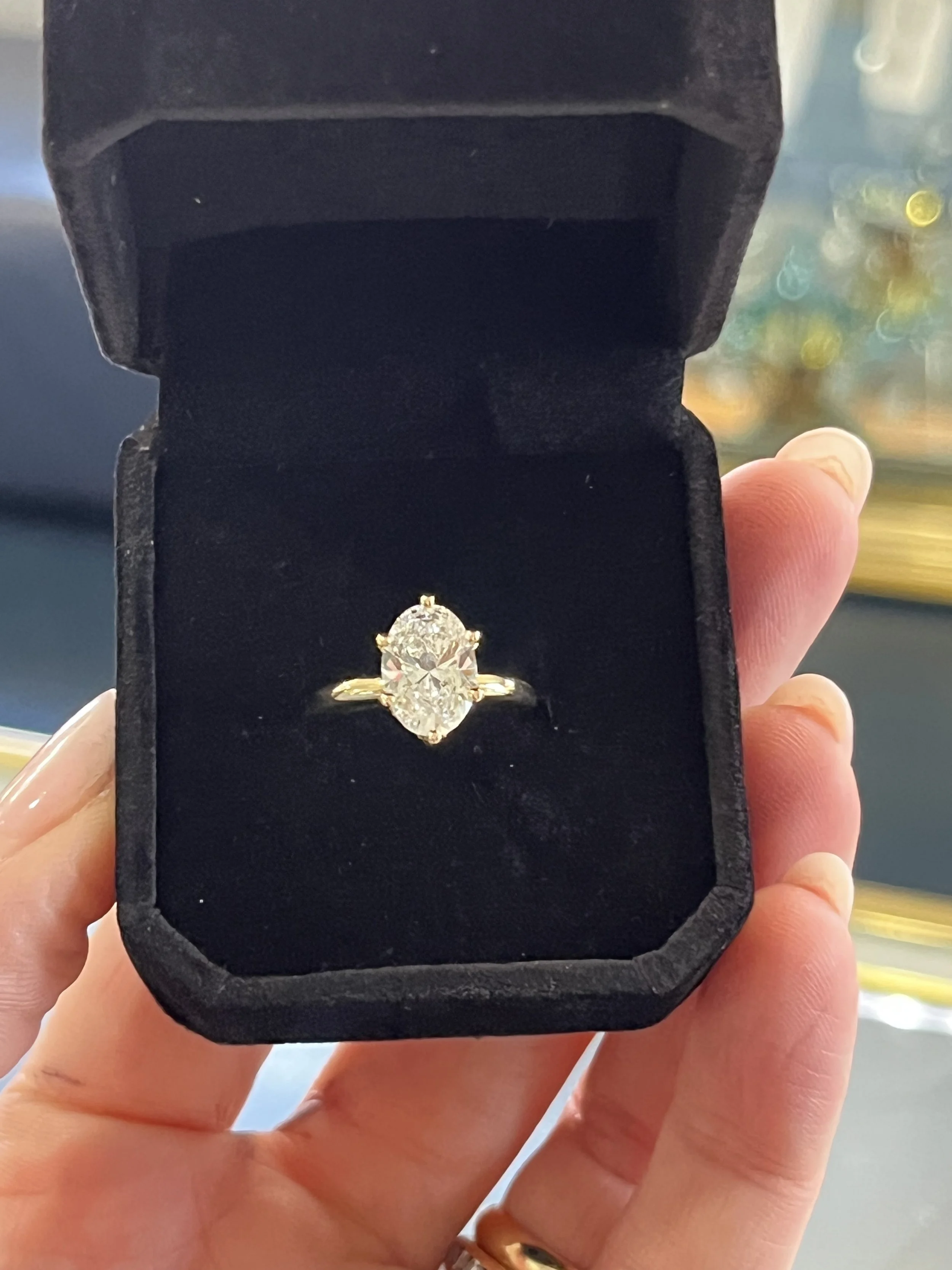 a gorgeous 2 carat diamond engagement ring by TSC Jewelry