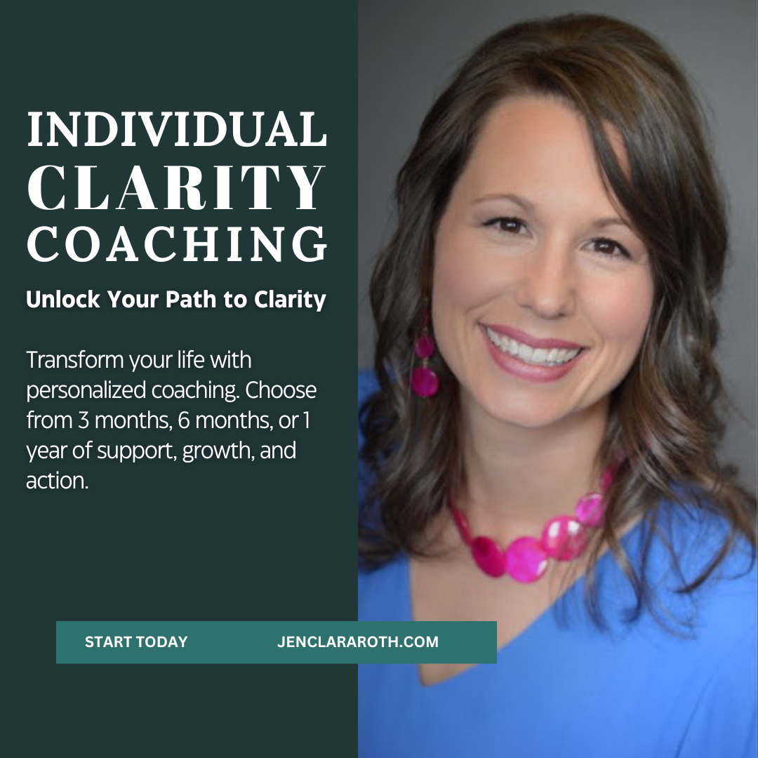 Clarity Coaching - Individual — Jen Clara Roth