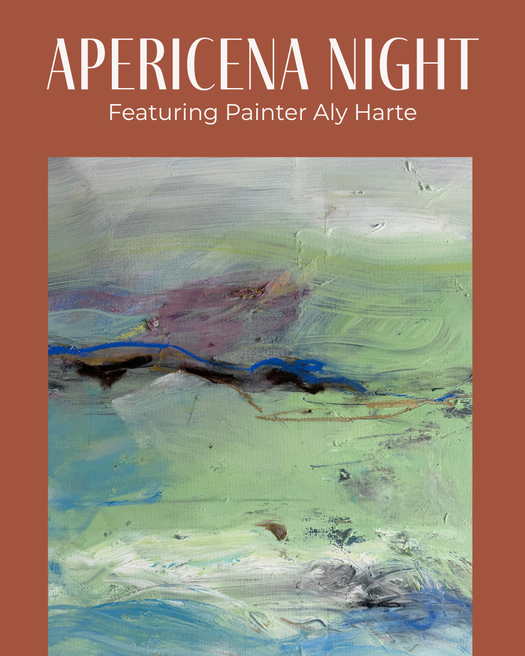 apericena - featuring aly harte paintings