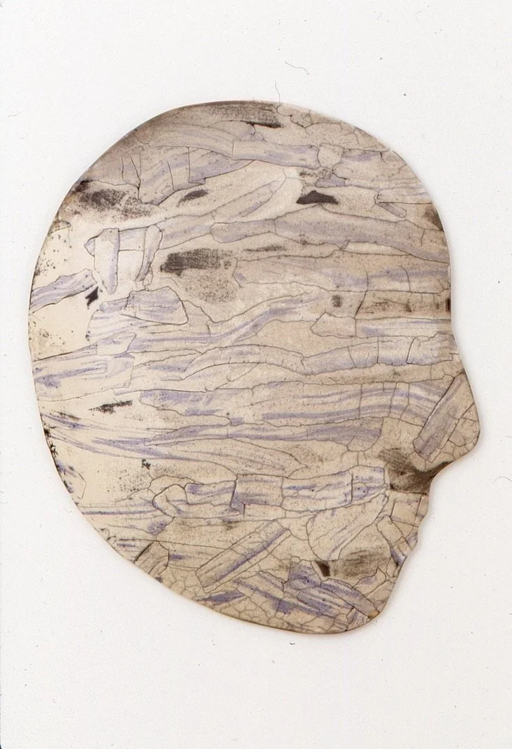 Patched, Inlayed color clay, Raku, 14x16x3"