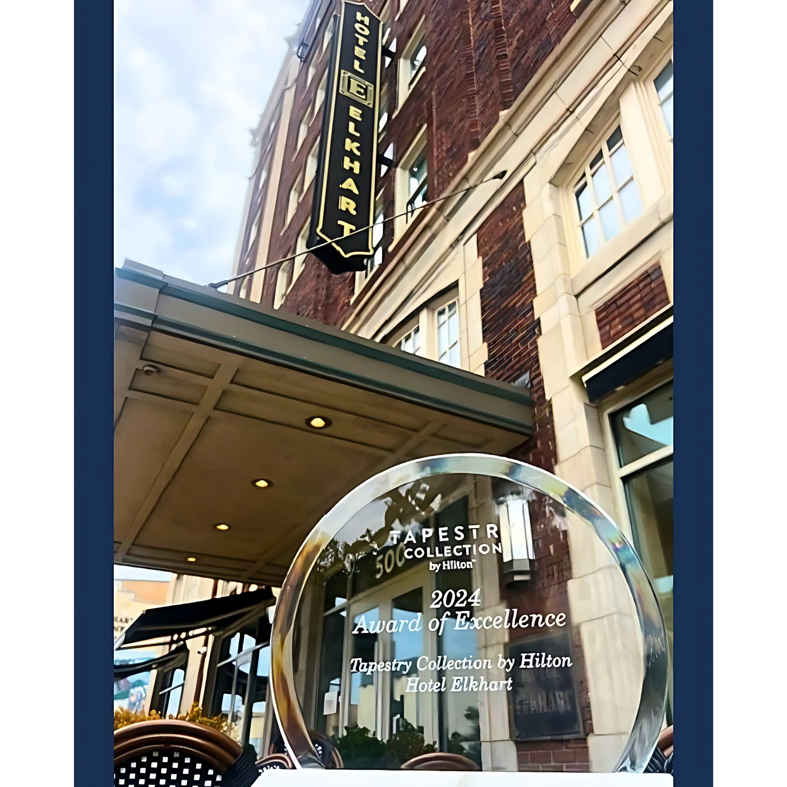 Hotel Elkhart Wins 2024 Hilton Award of Excellence