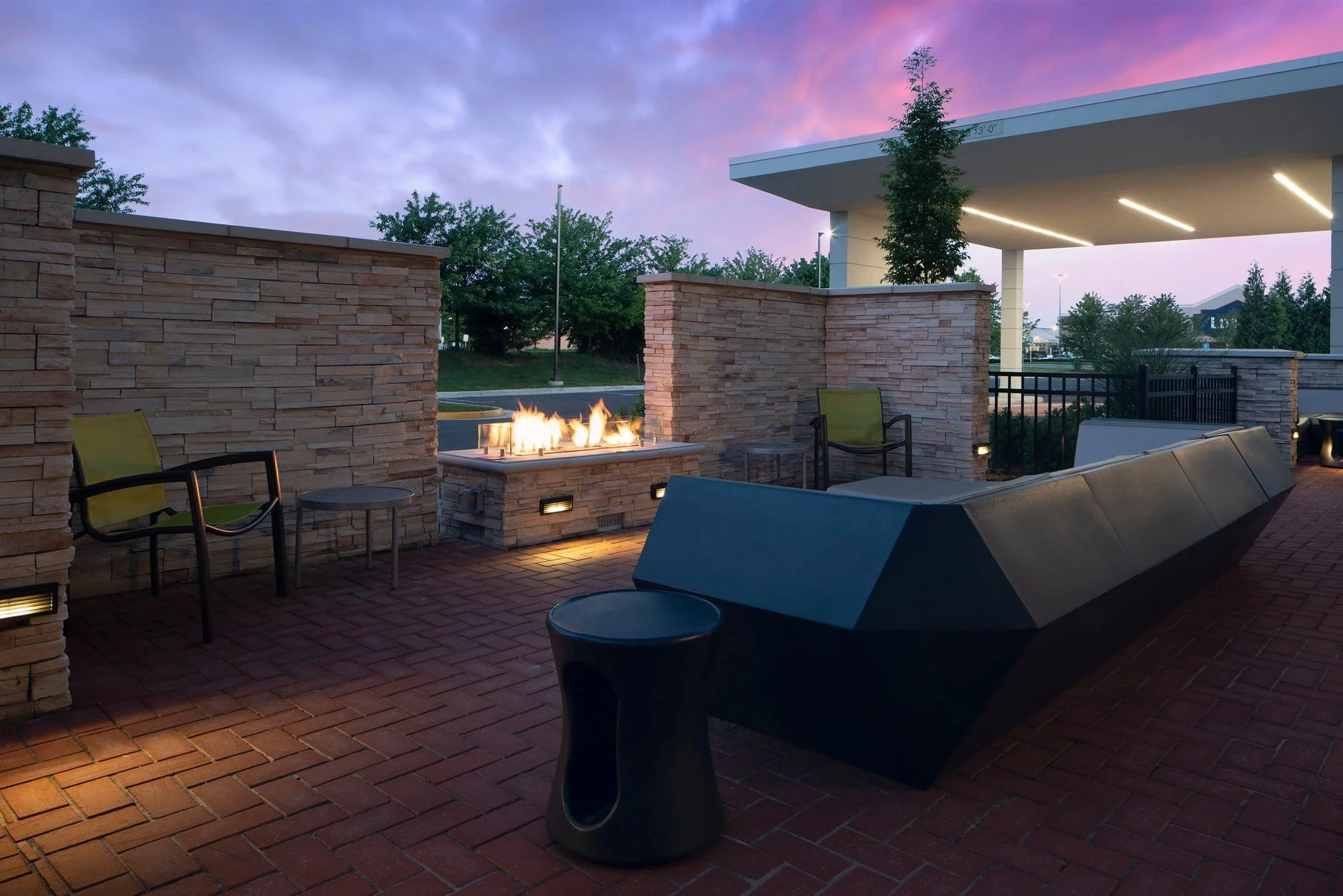 Exterior firpit lounge area Springhill Suites Winchester.jpg