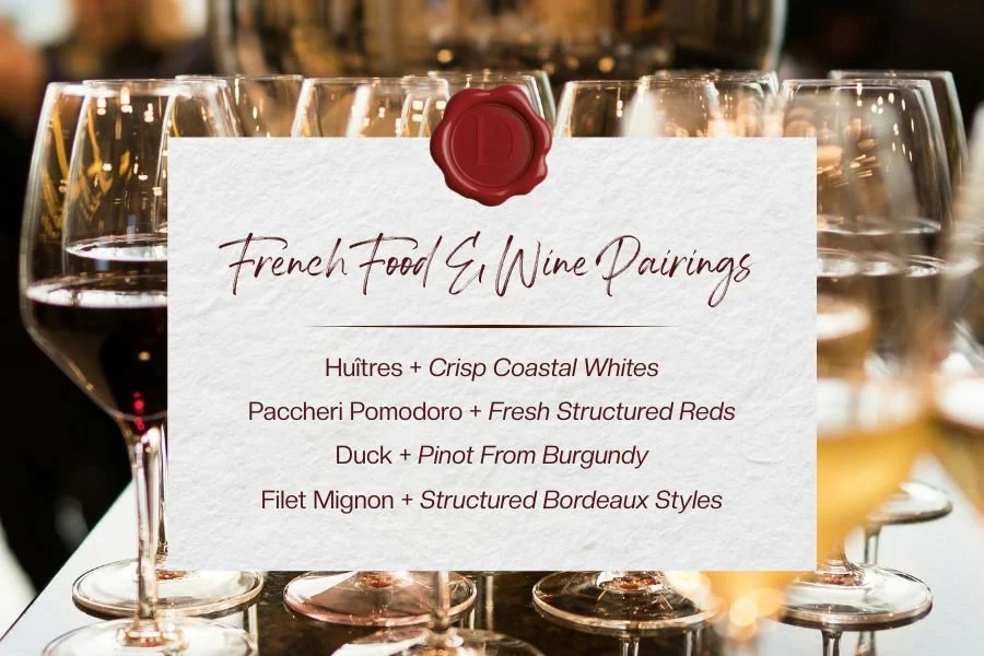 french food and wine pairings