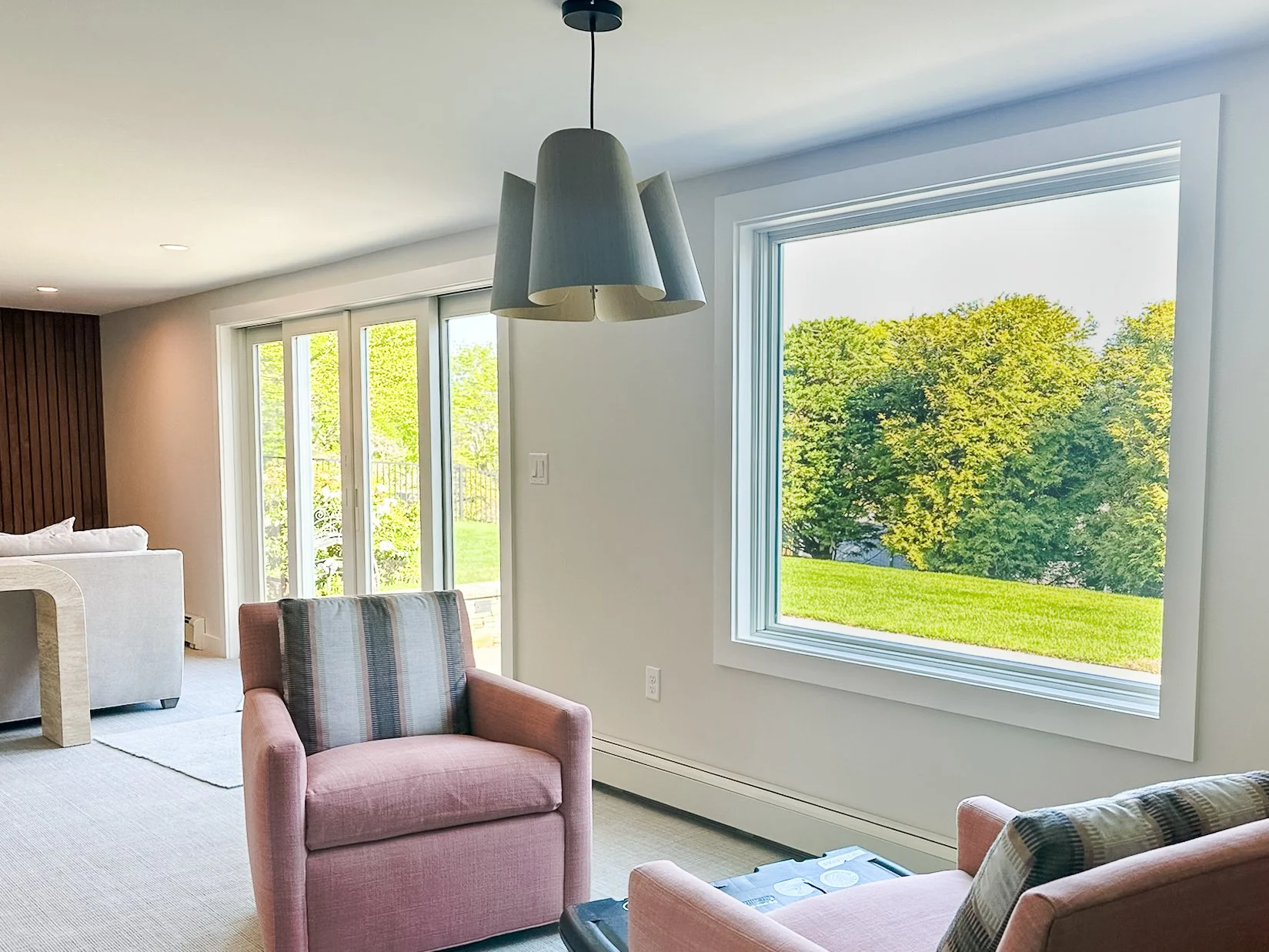 Modern basement remodel electrical project in South Shore, MA