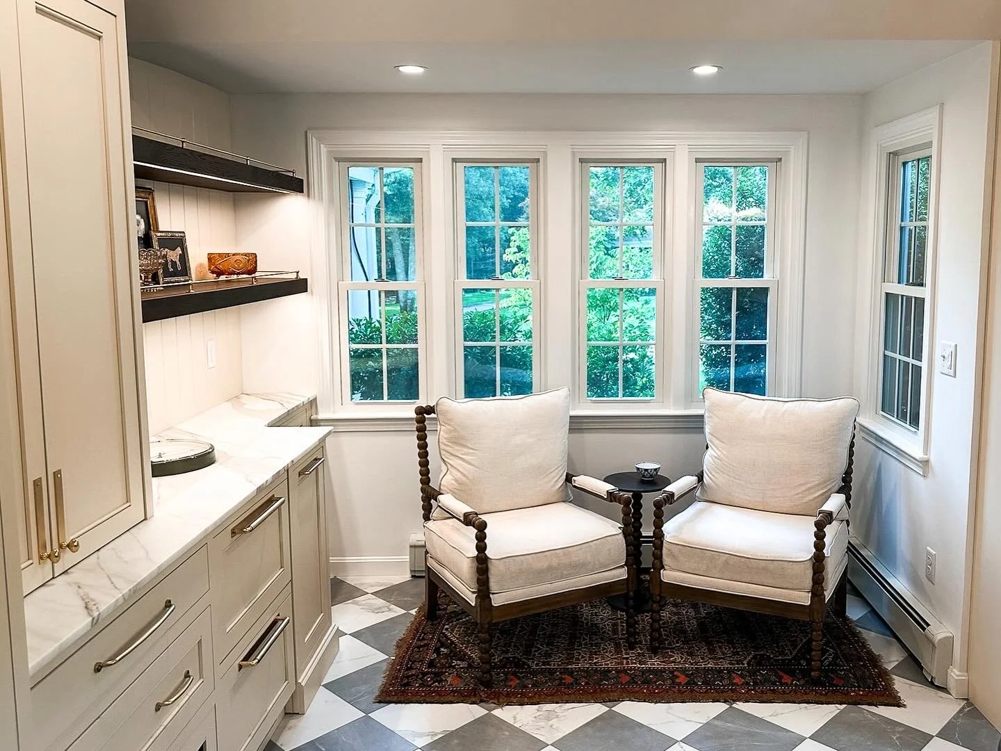 Reading nook recessed lighting by Puopolo Electric in South Shore of Massachusetts