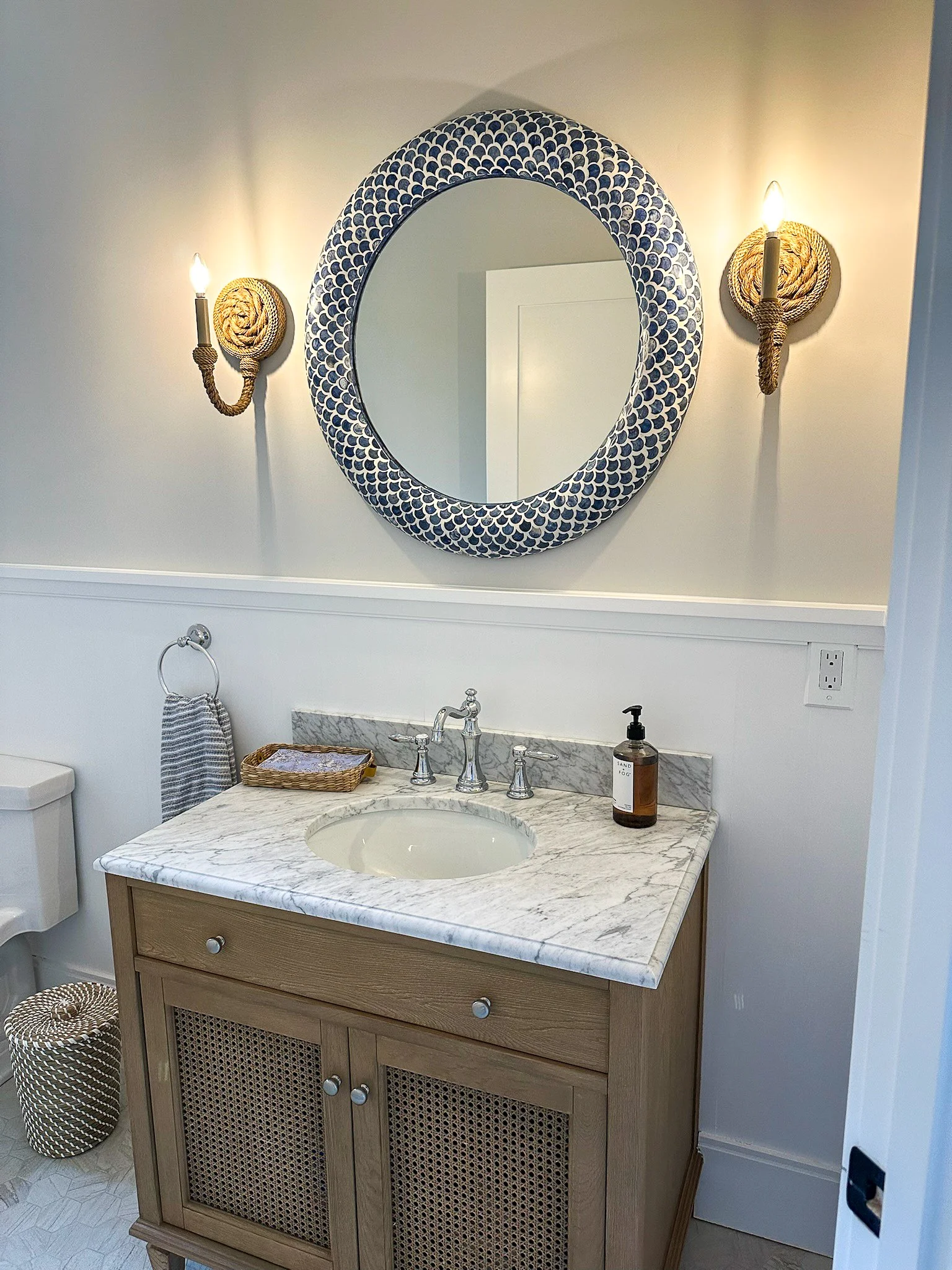 Bathroom lighting install in Quincy, MA