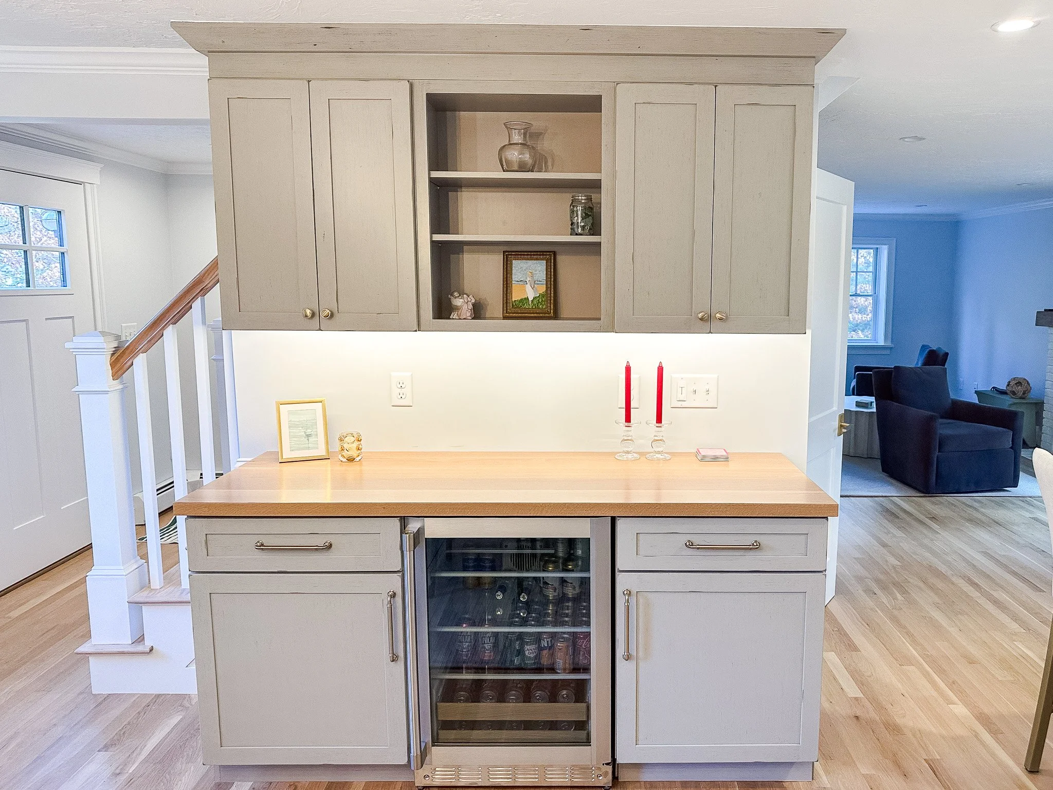 Under cabinet lighting installation by expert electricians in South Shore of MA