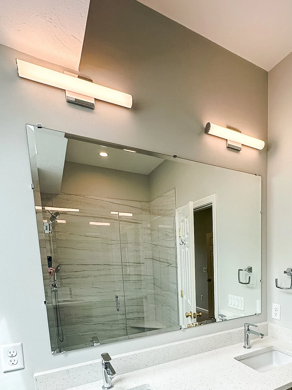 Bathroom lighting project in Abington, MA