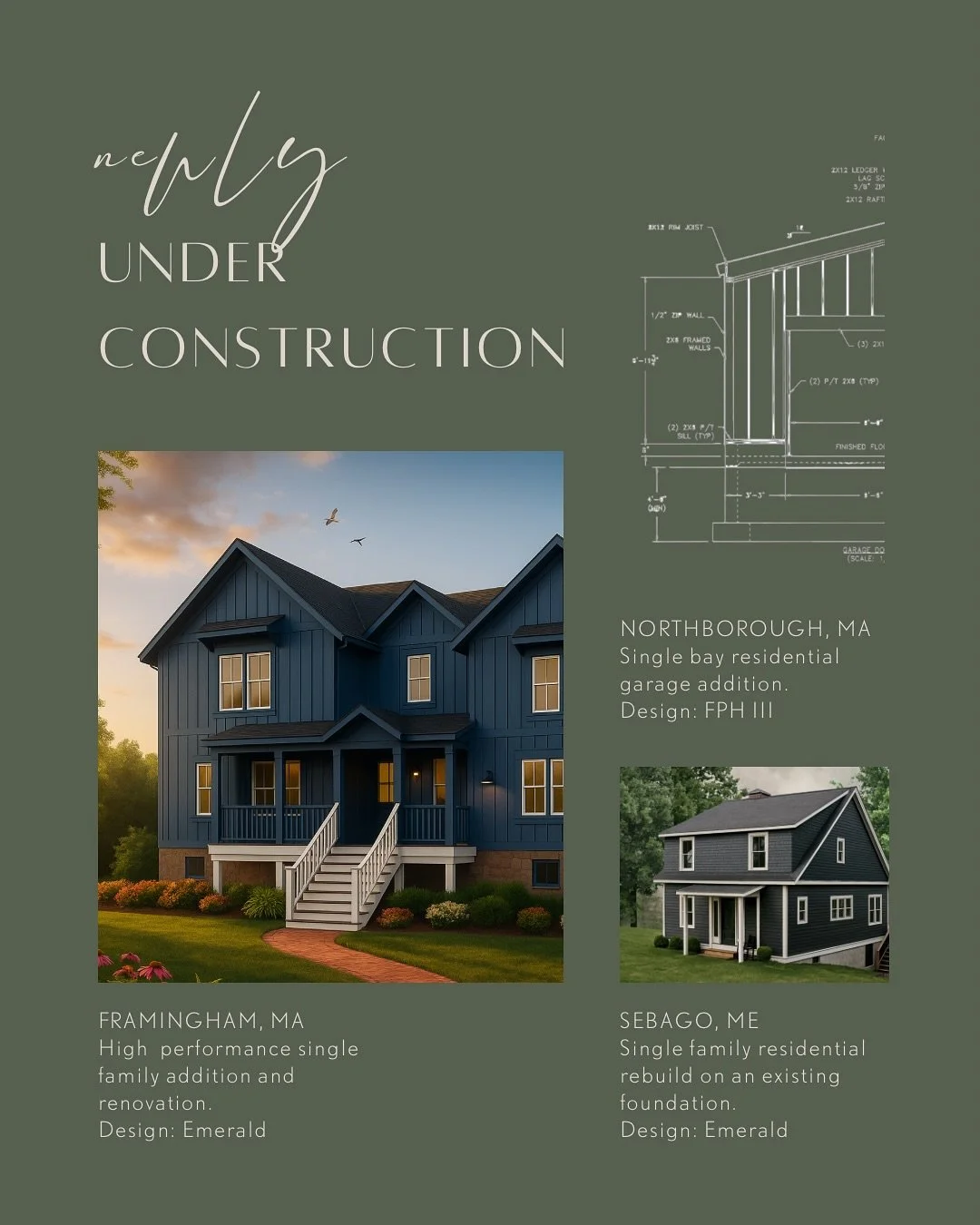 🚧 NEW BUILDS, WRAPPED DESIGNS, AND A WHOLE LOT IN BETWEEN 🚧

We&rsquo;ve been busy across New England this fall!

The projects featured here represent just a slice of what the Emerald team has been up to&mdash;
From high-performance home additions 