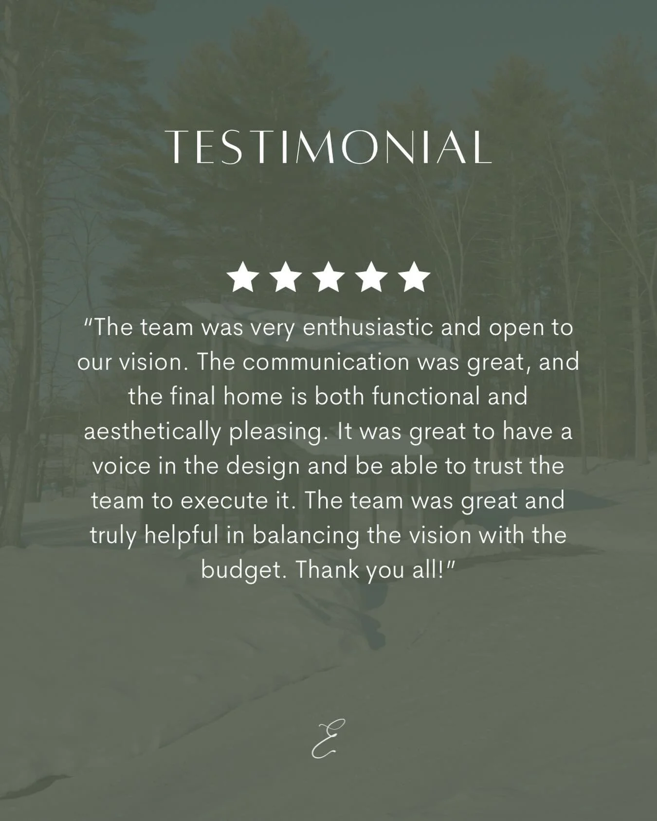 A little weekend testimonial that makes us smile. Feedback means everything for a small business!