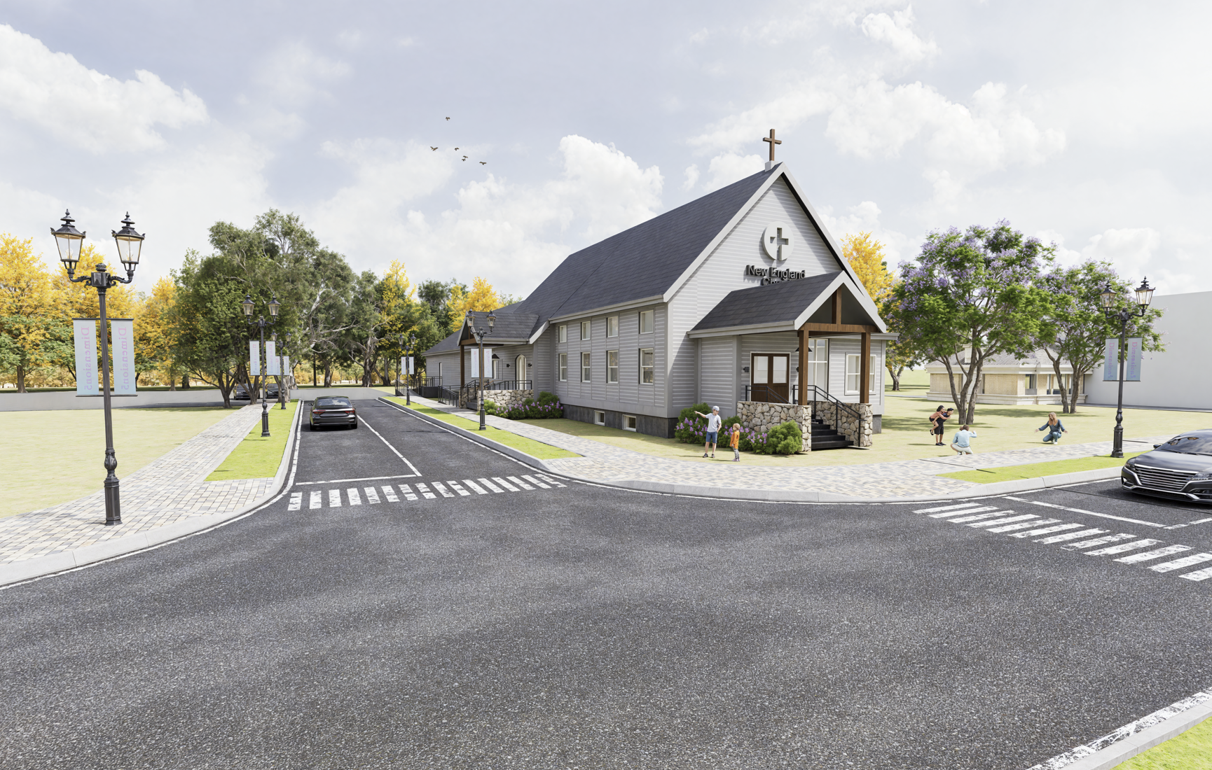 This renovation project updates a long-standing church building with timeless character, blending practical upgrades with thoughtful design to support continued use for worship, gathering, and community connection. The refreshed exterior, enhanced ac
