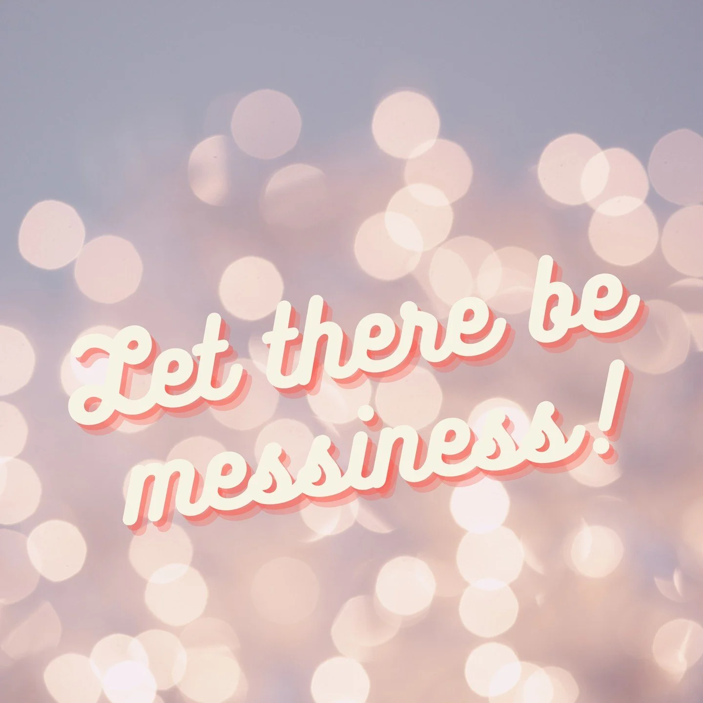 We often hold ourselves to unreasonable standards... if you're a mom and you have young kids (especially if you are divorced) you need to find a a way to become comfortable with messiness 🙃.