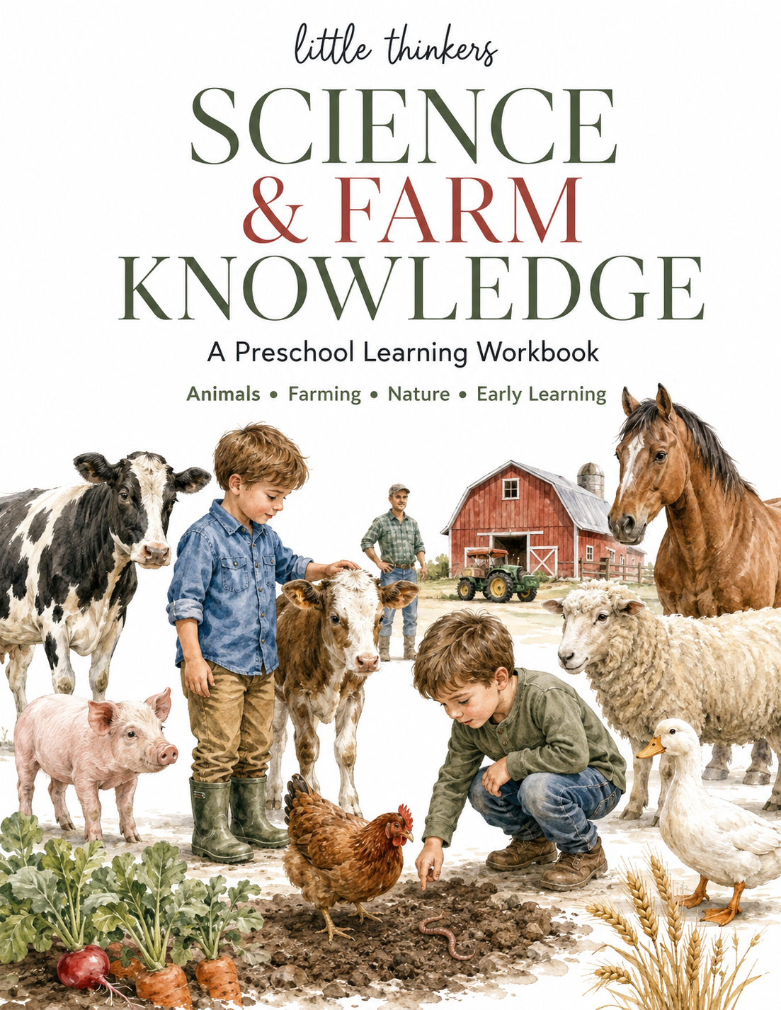 Farm Animals Learning Collection 60+ Pages
