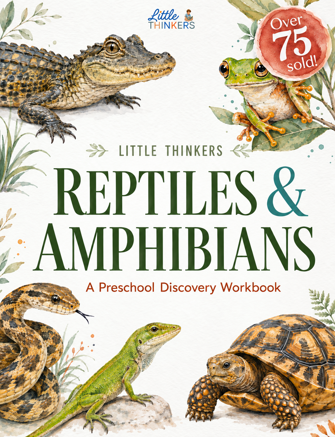 Reptile & Amphibian Workbook • 40 Pages