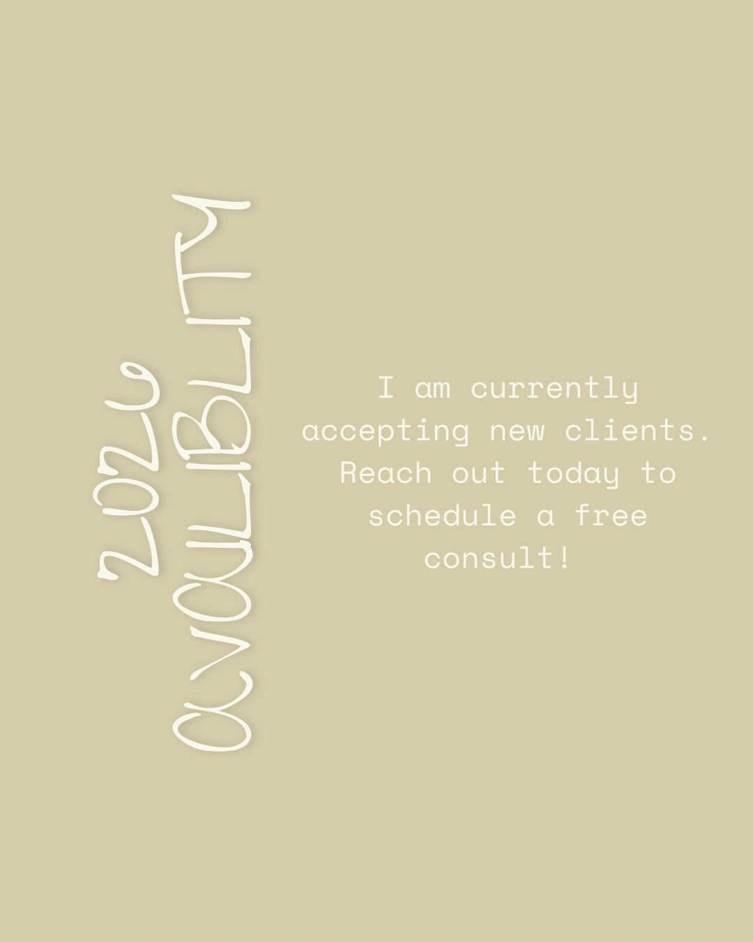 There are still availabilities this year! Message for a free consult ✨