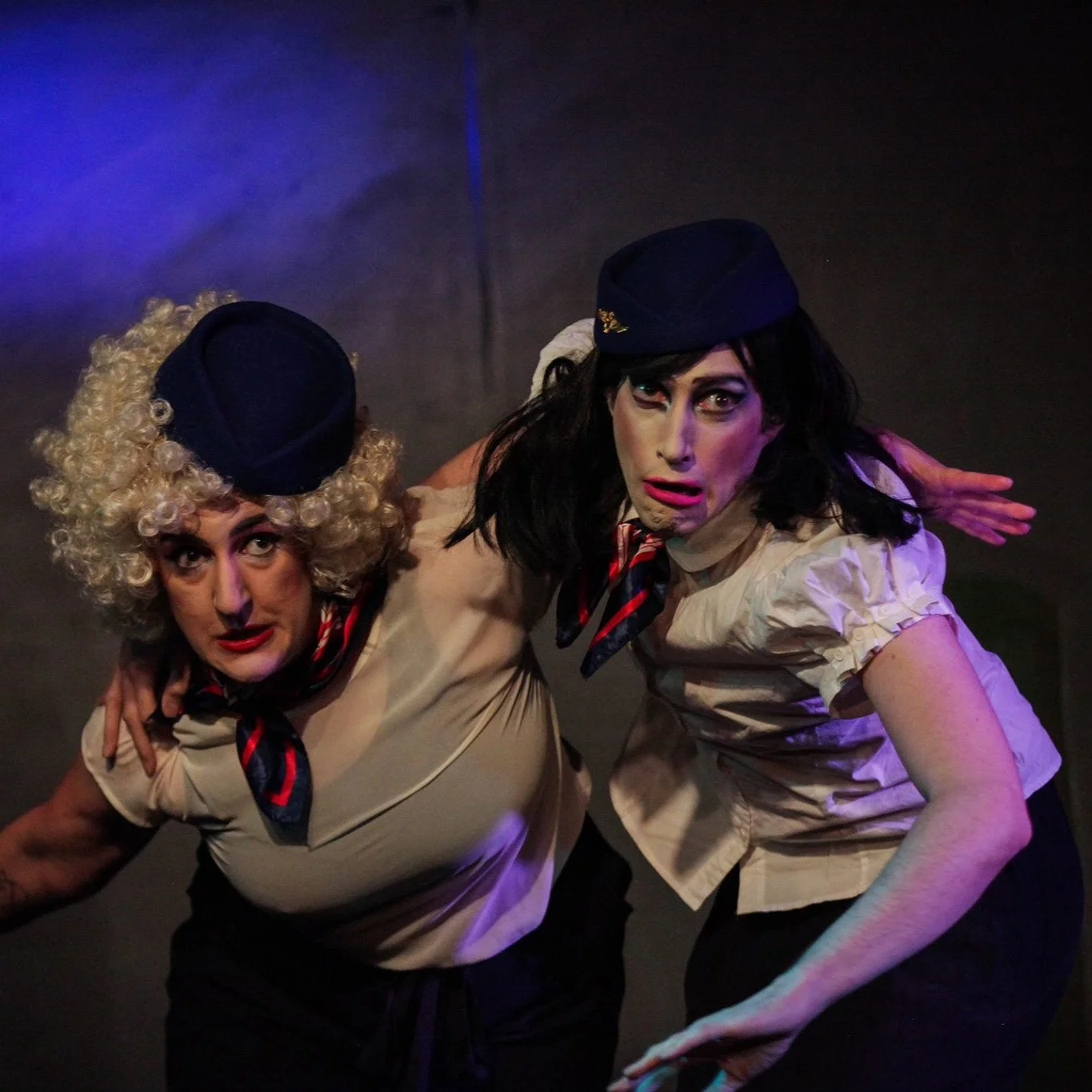 Jeff Desautels (left) and Emily Newton (right) experience some turbulence. Photo courtesy of Emily Newton